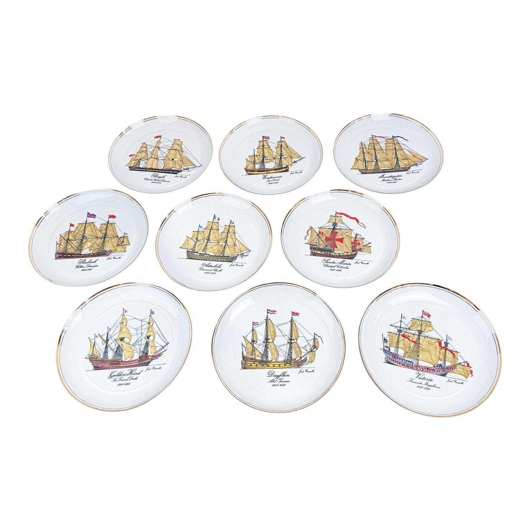 COLECCIÓN DE 9 PLATOS DE PORCELANA BIDASOA
