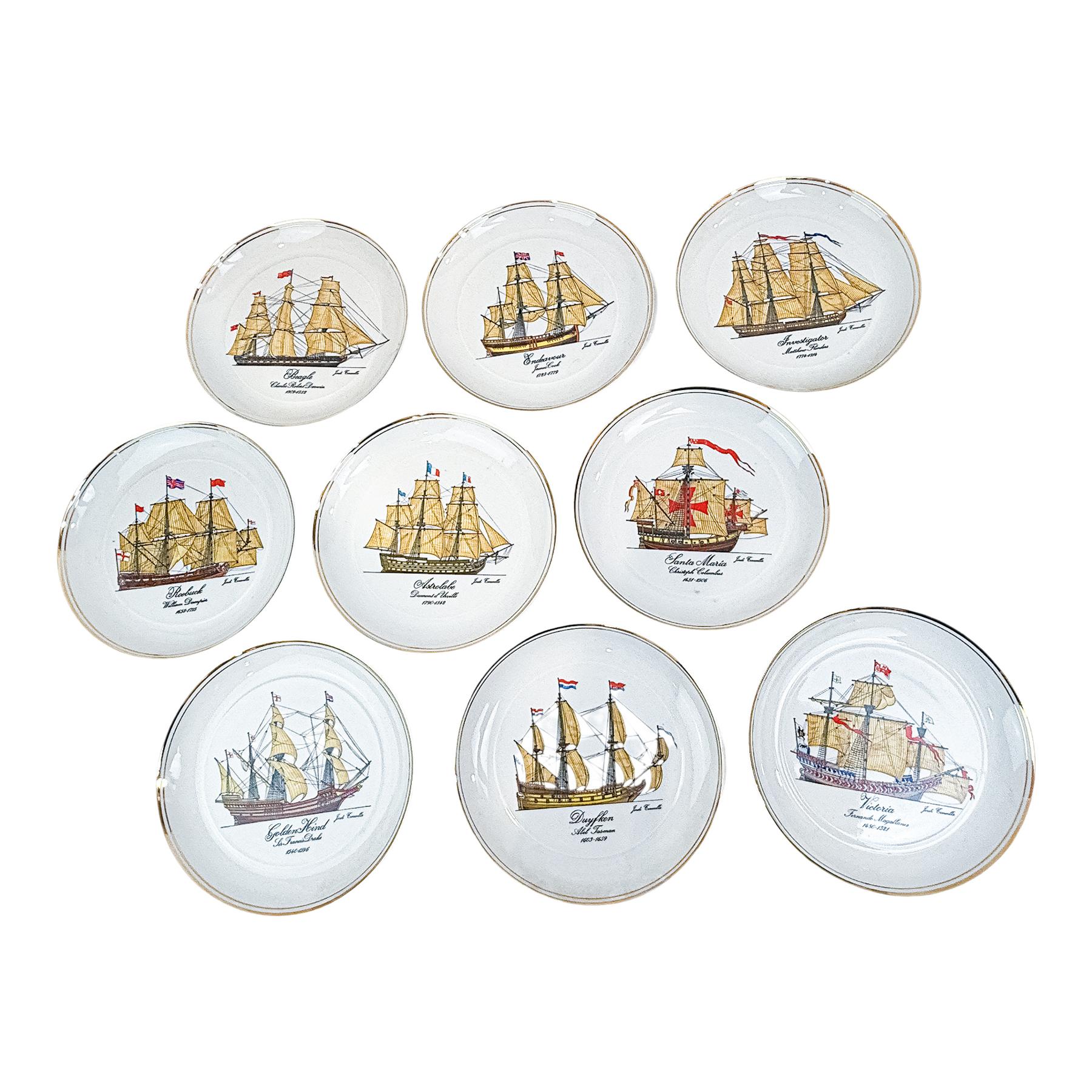 COLECCIÓN DE 9 PLATOS DE PORCELANA BIDASOA