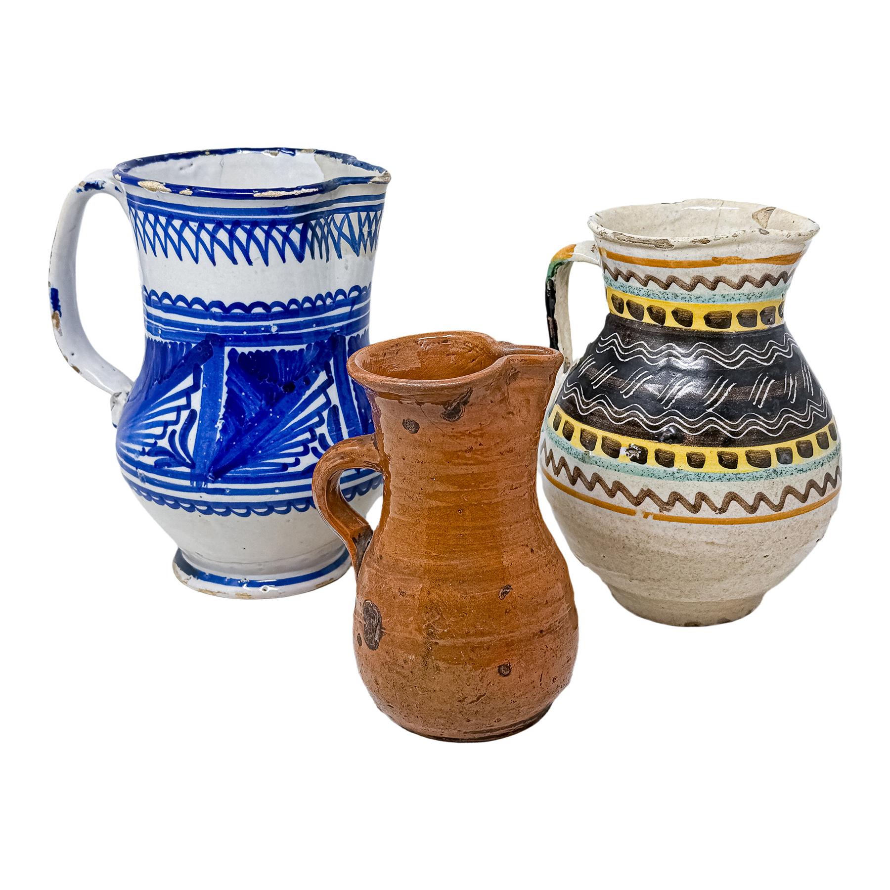 TRES JARRAS EN CERÁMICA DE PRINCIPIOS DEL S.XX