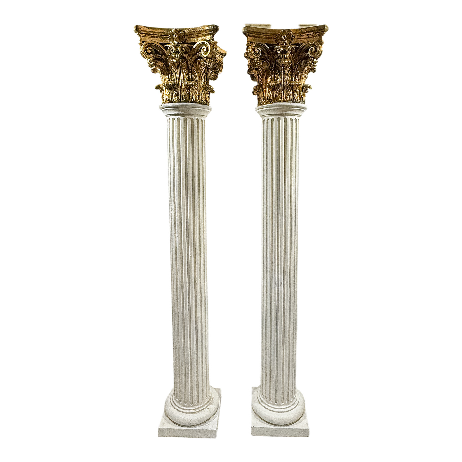 PAREJA DE COLUMNAS DECORATIVAS DE LA SEGUNDA MITAD DE S. XX
