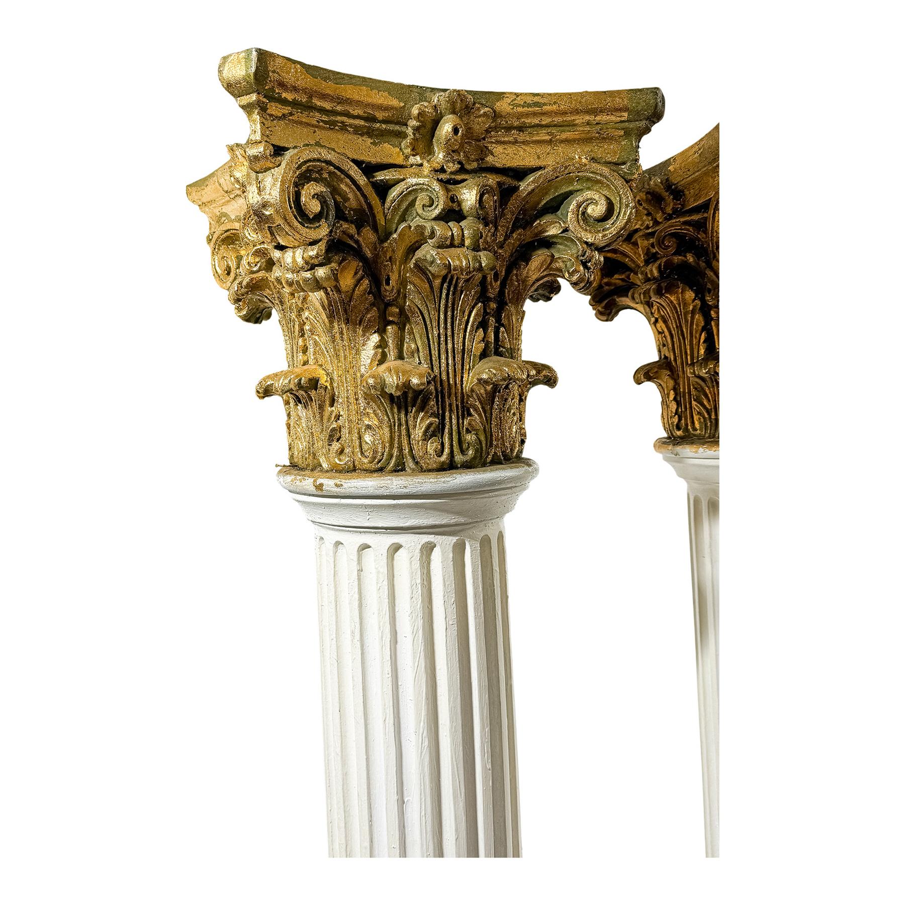 PAREJA DE COLUMNAS DECORATIVAS DE LA SEGUNDA MITAD DE S. XX