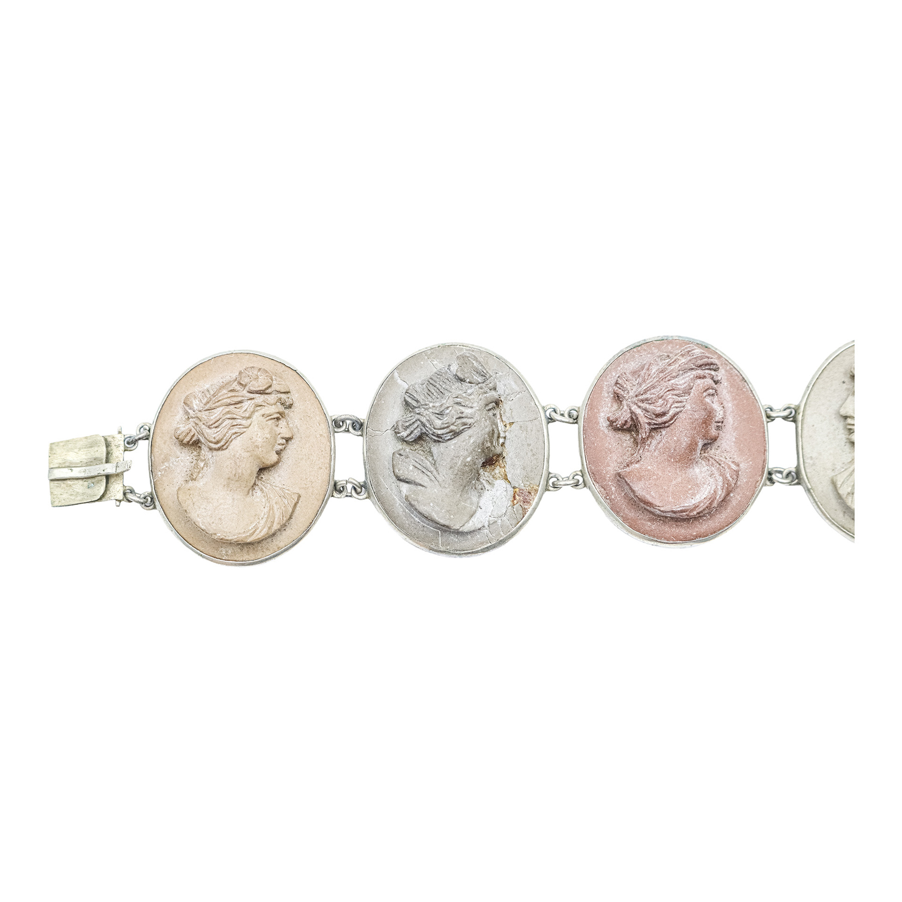 PULSERA ITALIANA CON CAMAFEOS DEL S.XIX