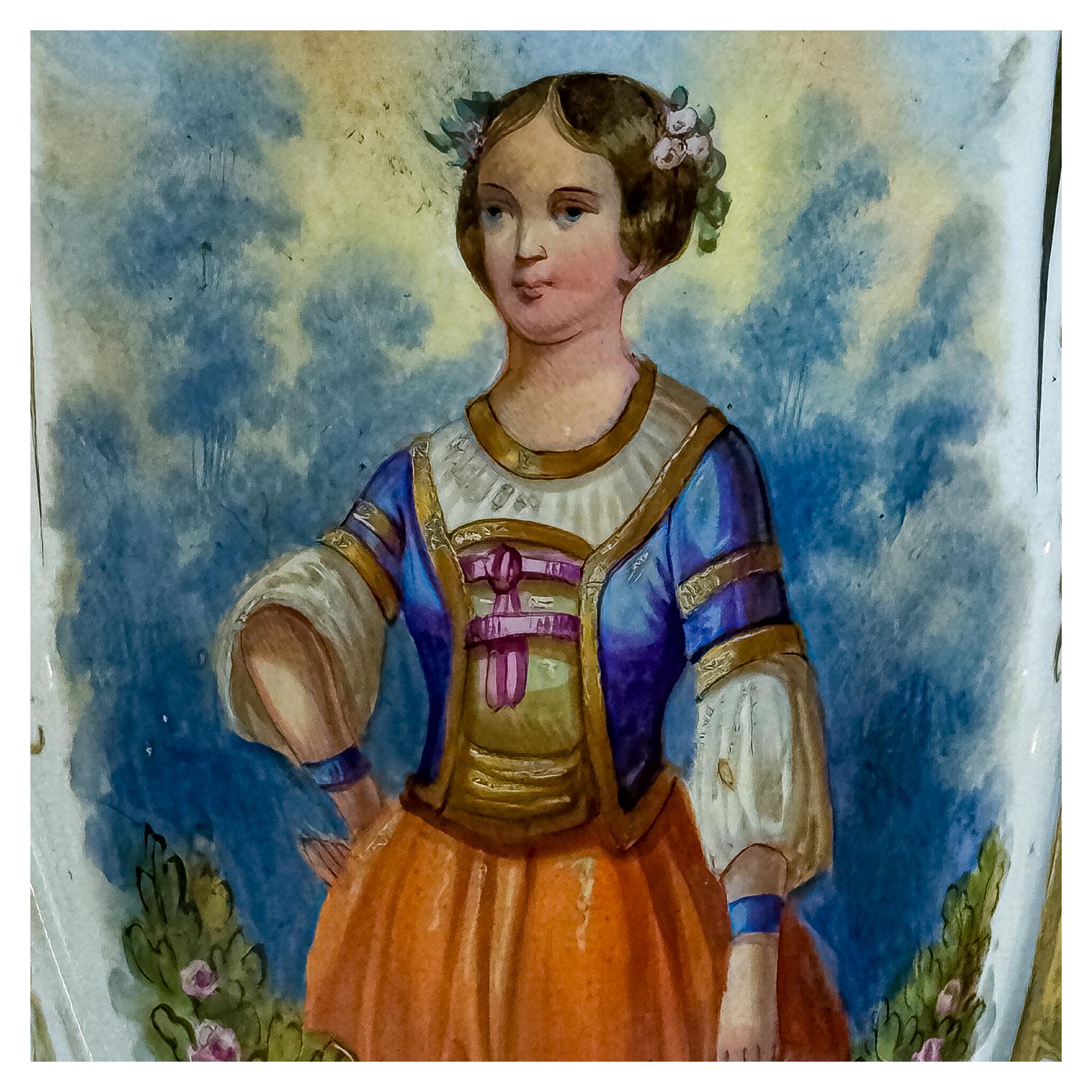 PAREJA DE JARRONES ISABELINOS DE MEDIADOS DE SIGLO XIX