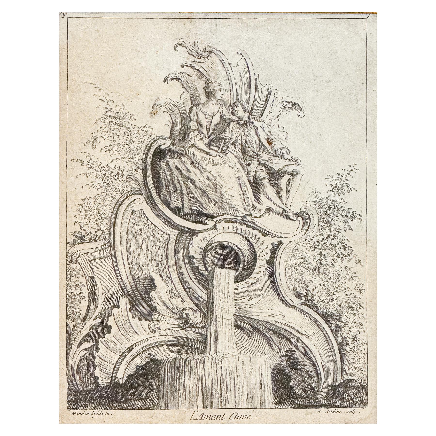 PAREJA DE GRABADOS FRANCESES CIRCA 1800