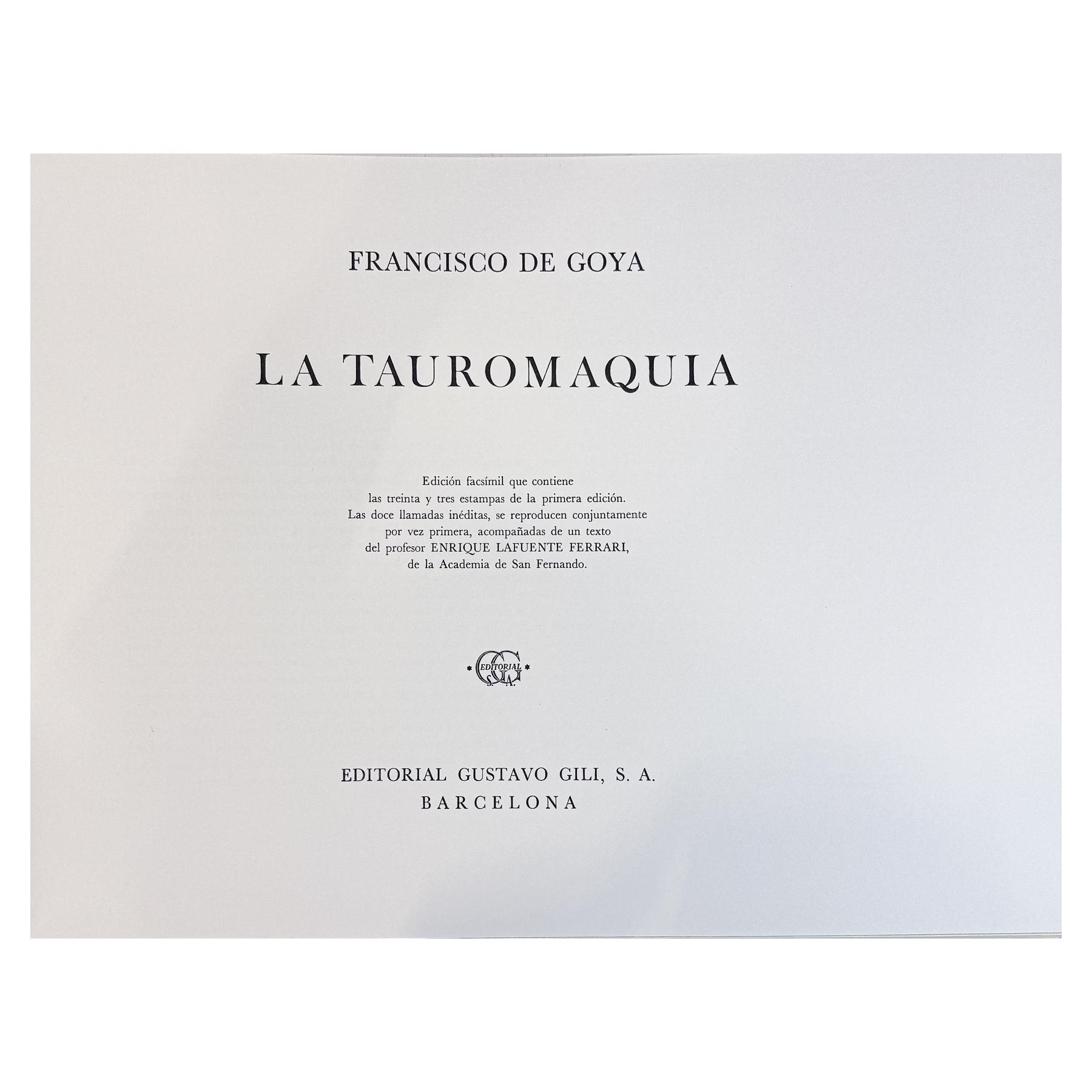 LA TAUROMAQUIA DE GOYA