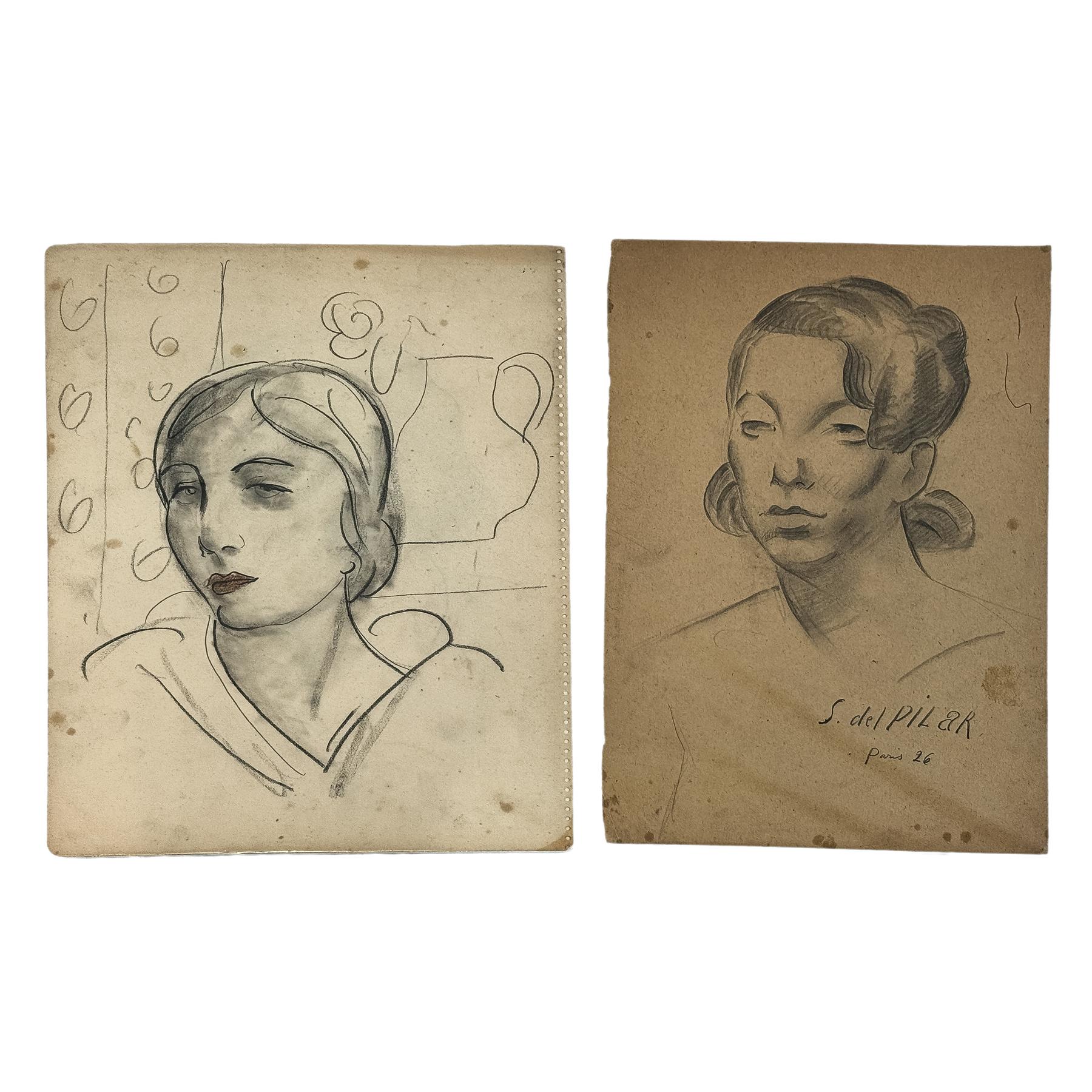 DOS DIBUJOS ANÓNIMOS DE LOS AÑOS 20