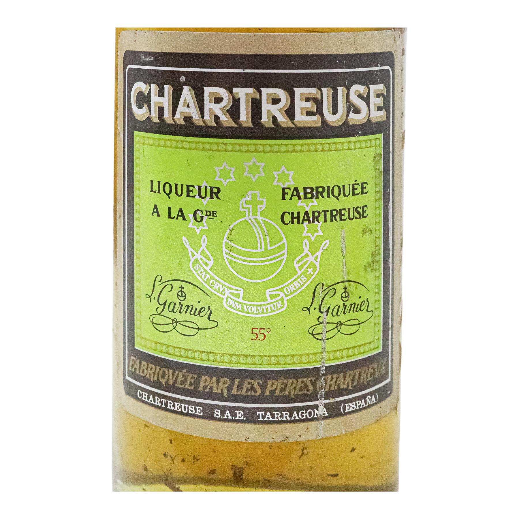 BOTELLA DE CHARTREUSE ETIQUETA VERDE
