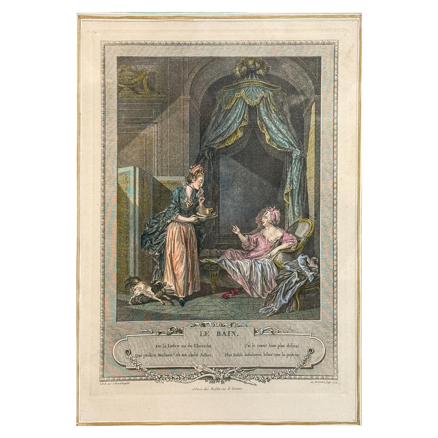 COLECCIÓN DE CINCO LITOGRABADOS FRANCESES DEL S. XIX