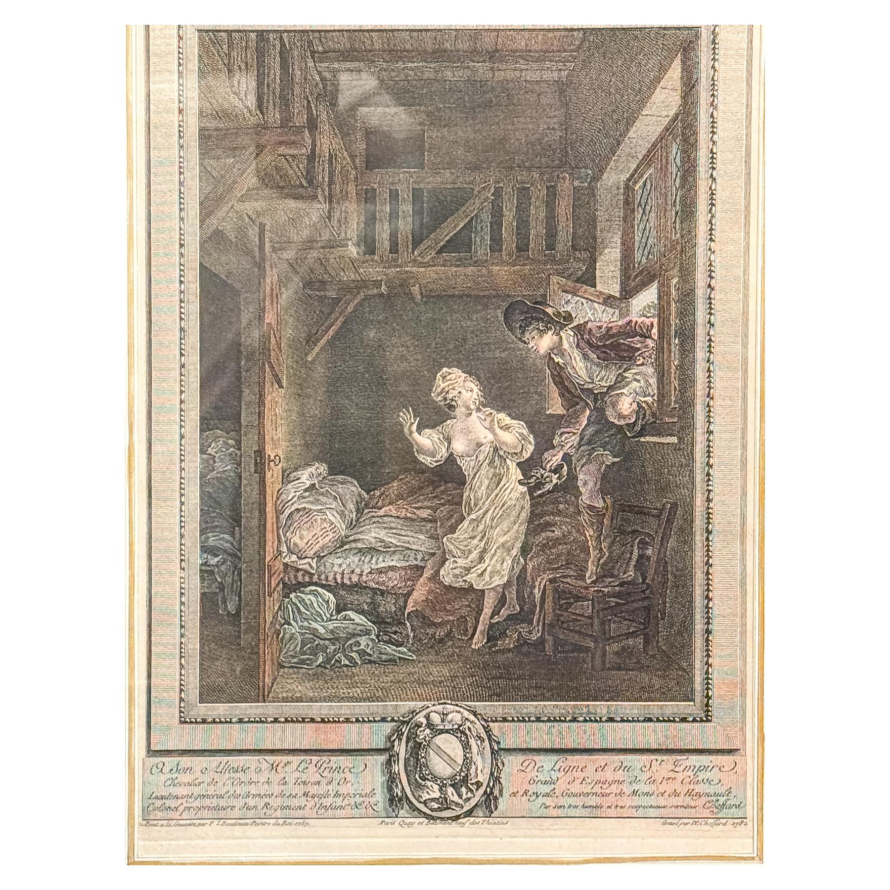 COLECCIÓN DE CINCO LITOGRABADOS FRANCESES DEL S. XIX