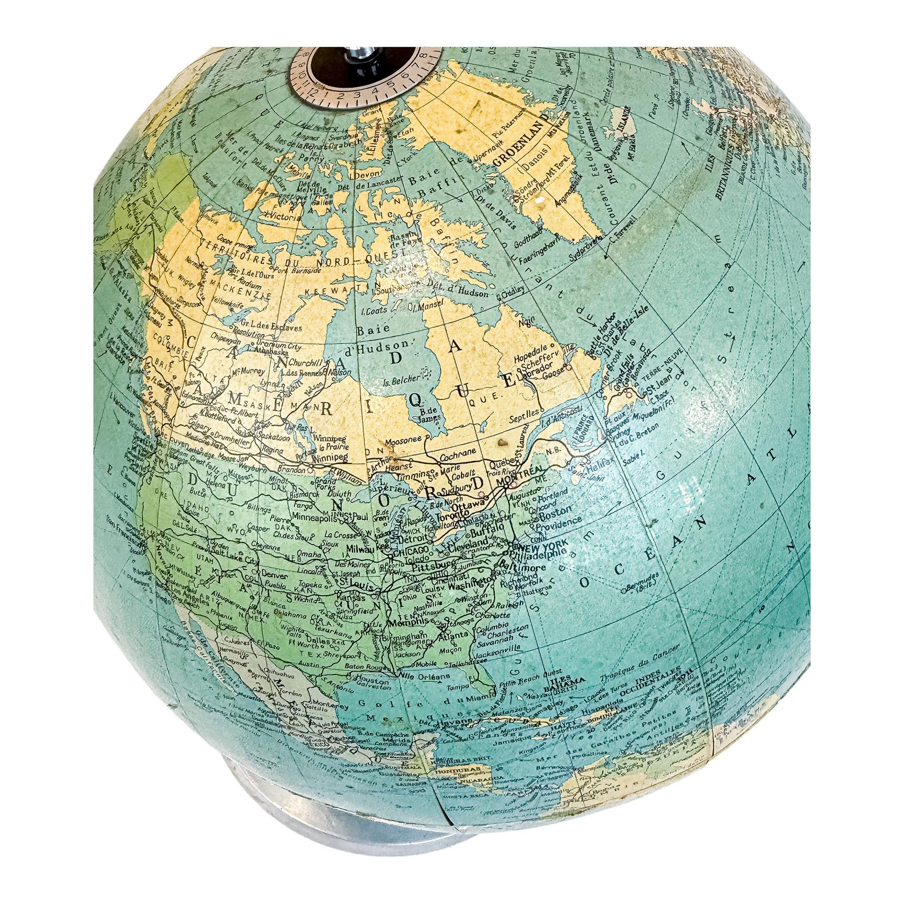 GLOBO TERRAQUEO FRANCÉS DE  1965
