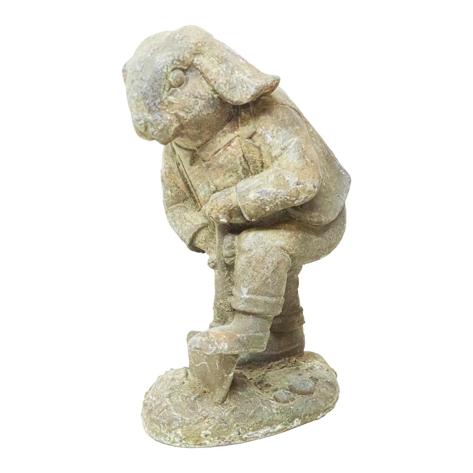 FIGURA DE HIERRO COLADO DEL ÚLTIMO CUARTO DE SIGLO XX