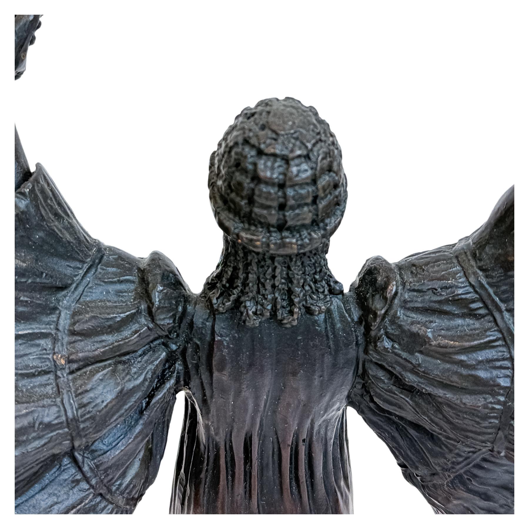BRONCE DAMA ANTORCHAS DEL ÚLTIMO CUARTO DE SIGLO XX