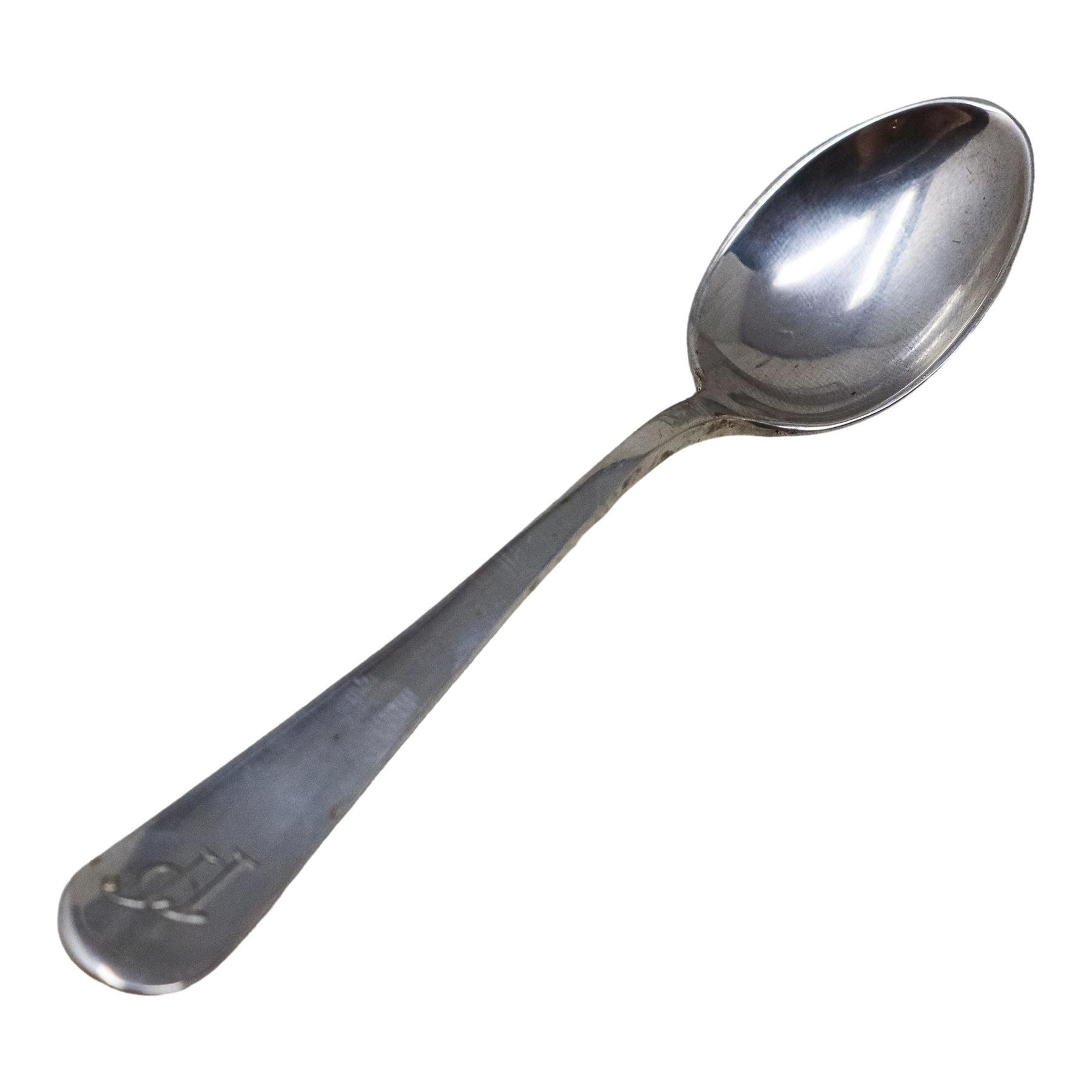 CONUNTO DE SEIS CUCHARITAS DE CAFÉ EN PLATA DE PPS. DEL S.XX
