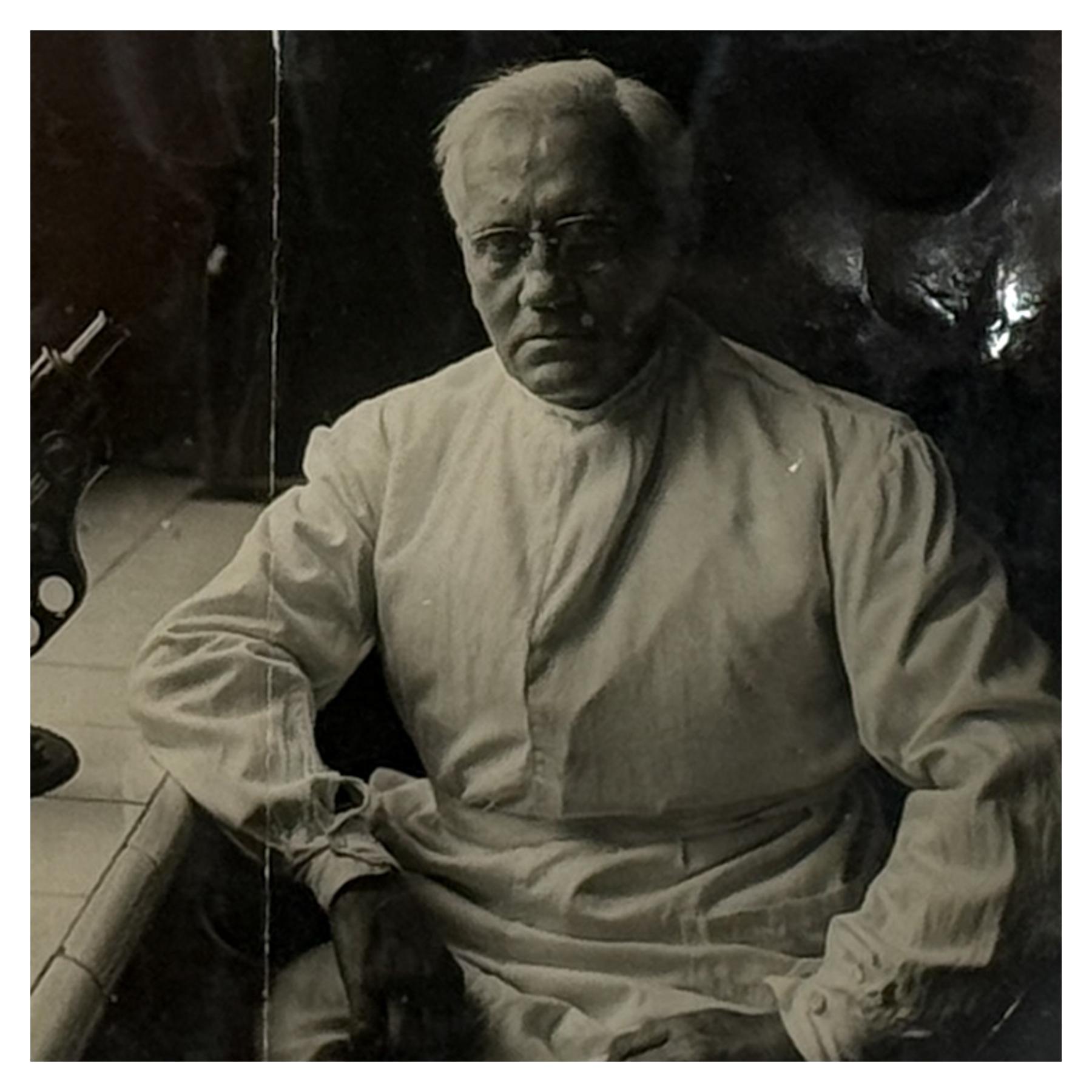 FOTO ENMARCADO DEL DR. FLEMING I DEDICADA