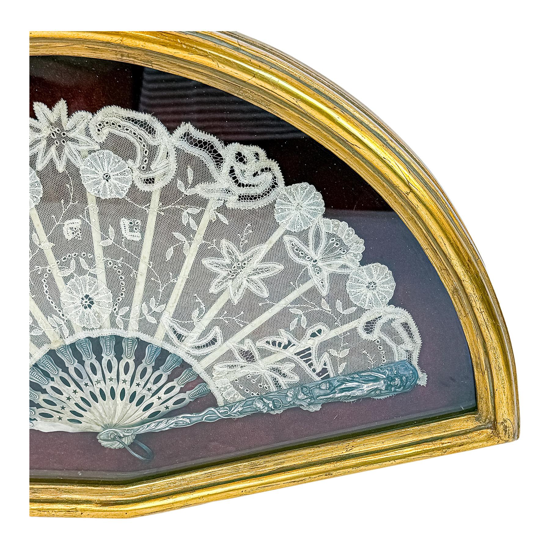ABANICO ART NOUVEAU DE PRINCIPIOS DEL S.XX