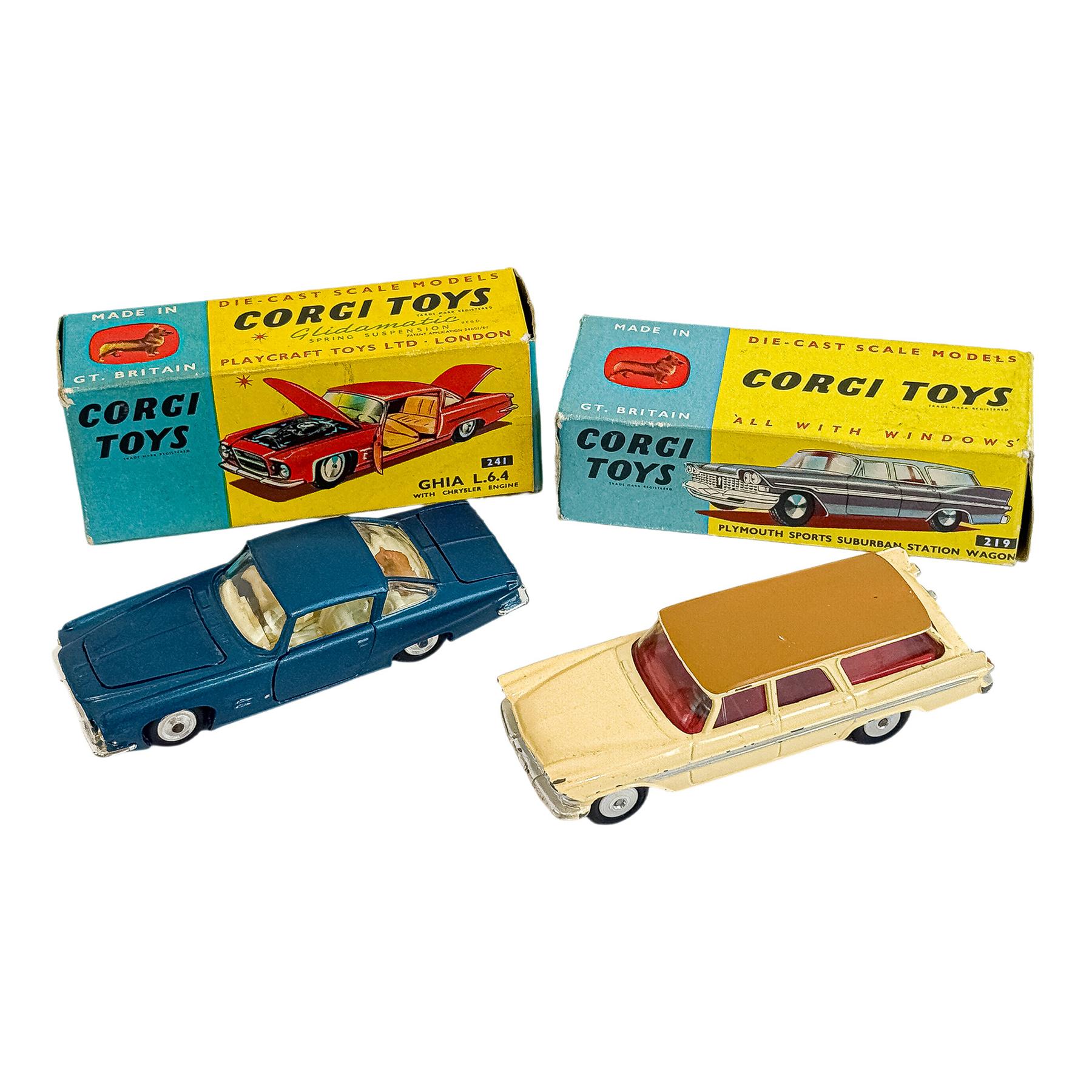 DOS COCHES GORGI TOYS DE MEDIADOS S.XX