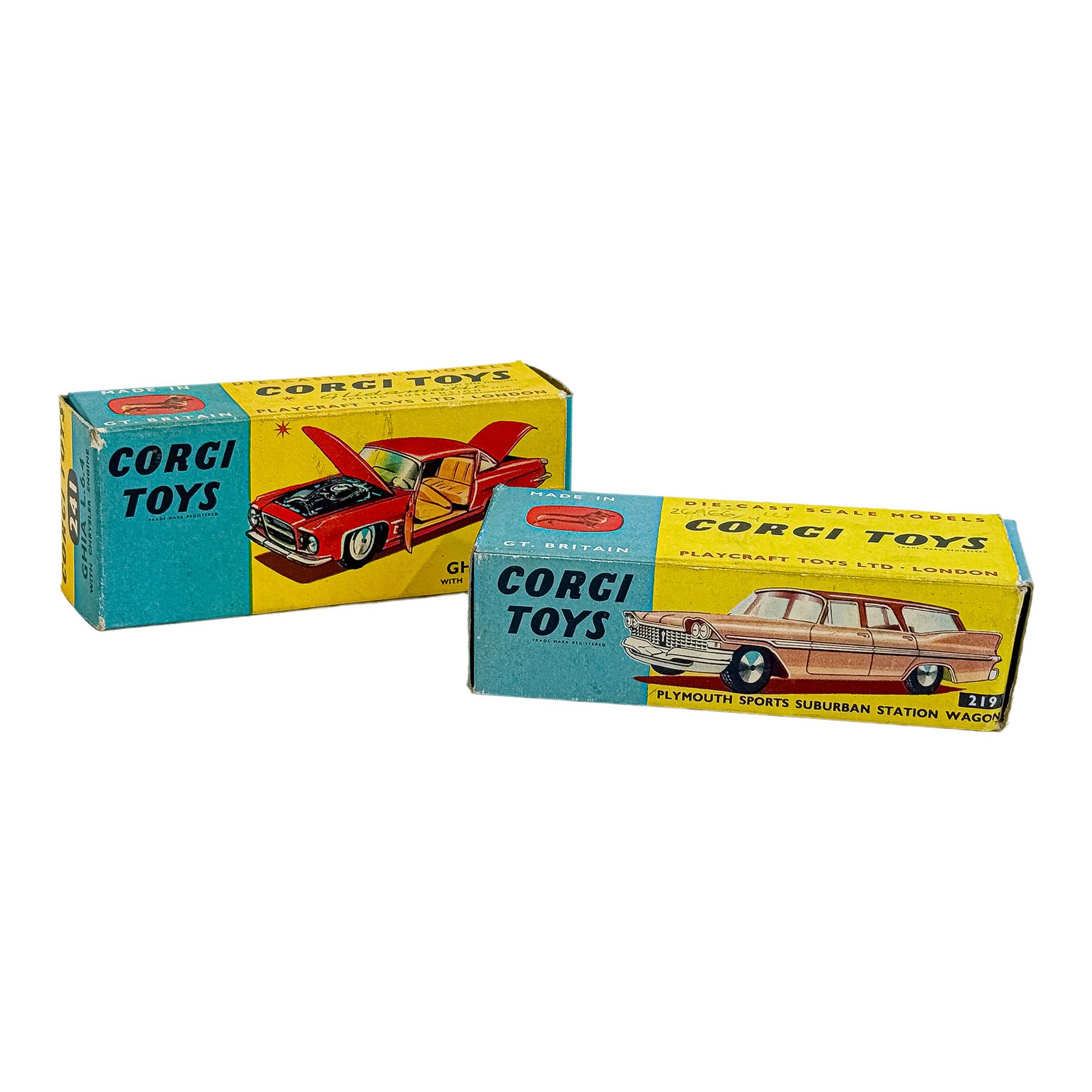 DOS COCHES GORGI TOYS DE MEDIADOS S.XX
