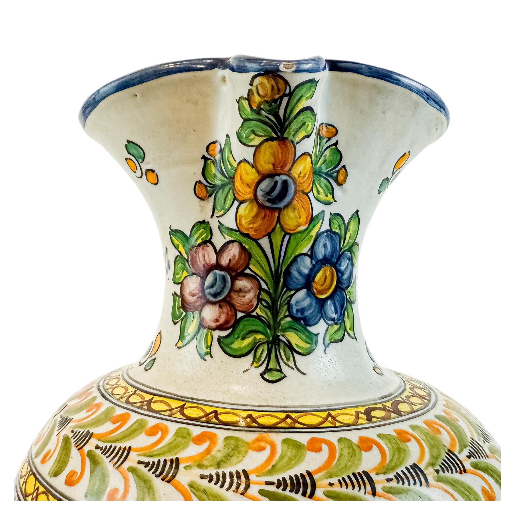 JARRA DE CERÁMICA DE TALAVERA DE MEDIADOS DE SIGLO XX