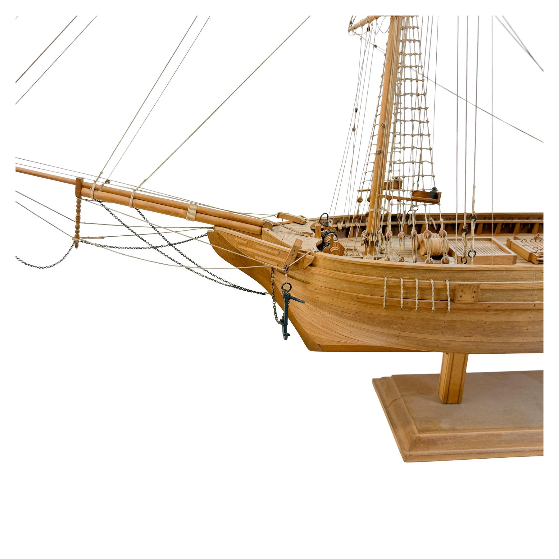 MAQUETA DE BARCO DEL ÚLTIMO TERCIO DE S. XX