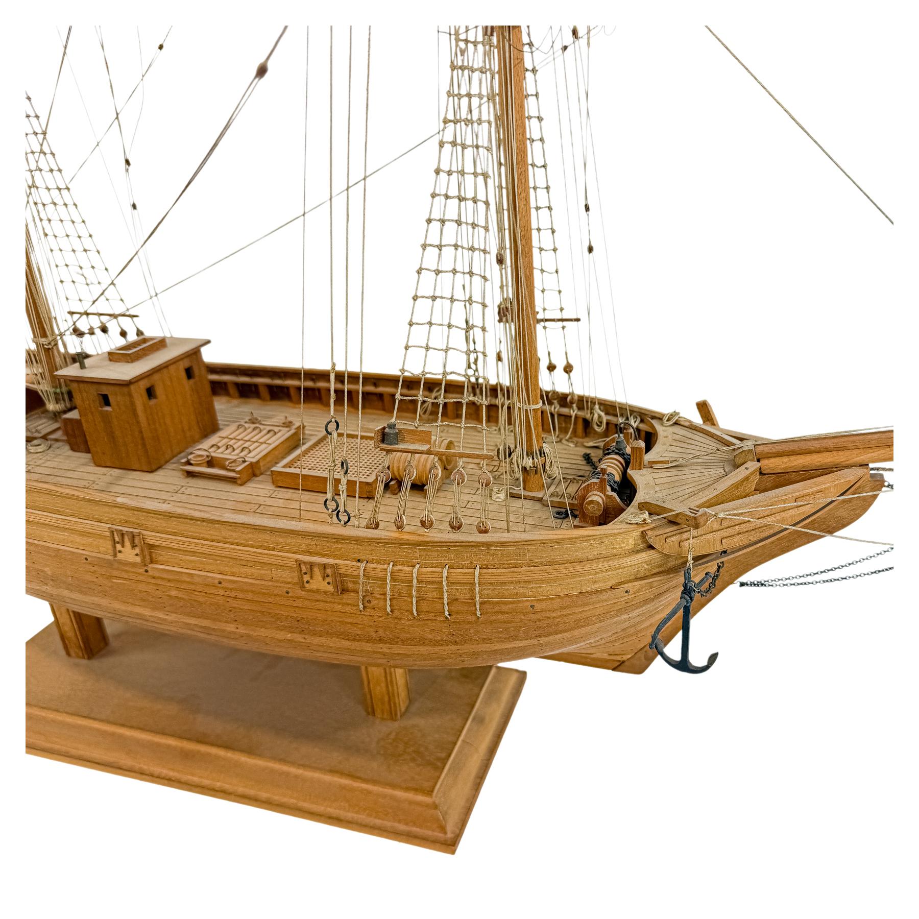 MAQUETA DE BARCO DEL ÚLTIMO TERCIO DE S. XX