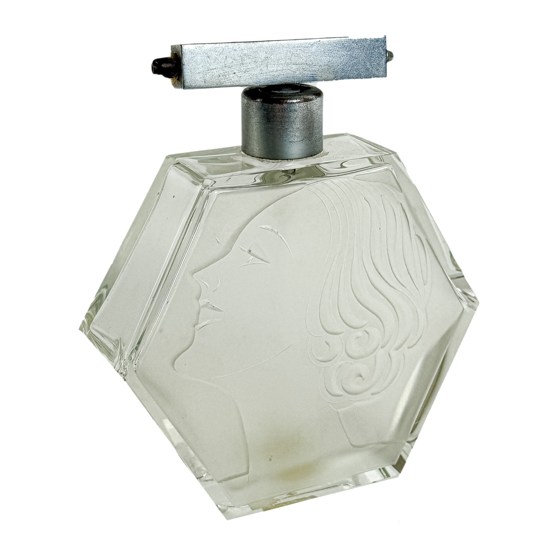 FRASCO PERFUMERO ART DECÓ DE LOS AÑOS 30