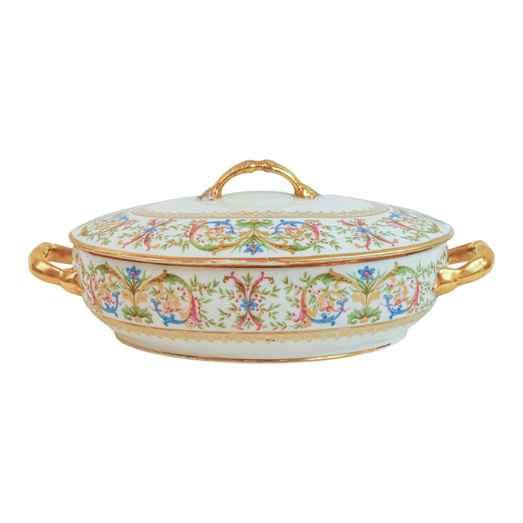 SOPERA EN PORCELANA DE LIMOGES DEL PRIMER TERCIO DEL S.XX
