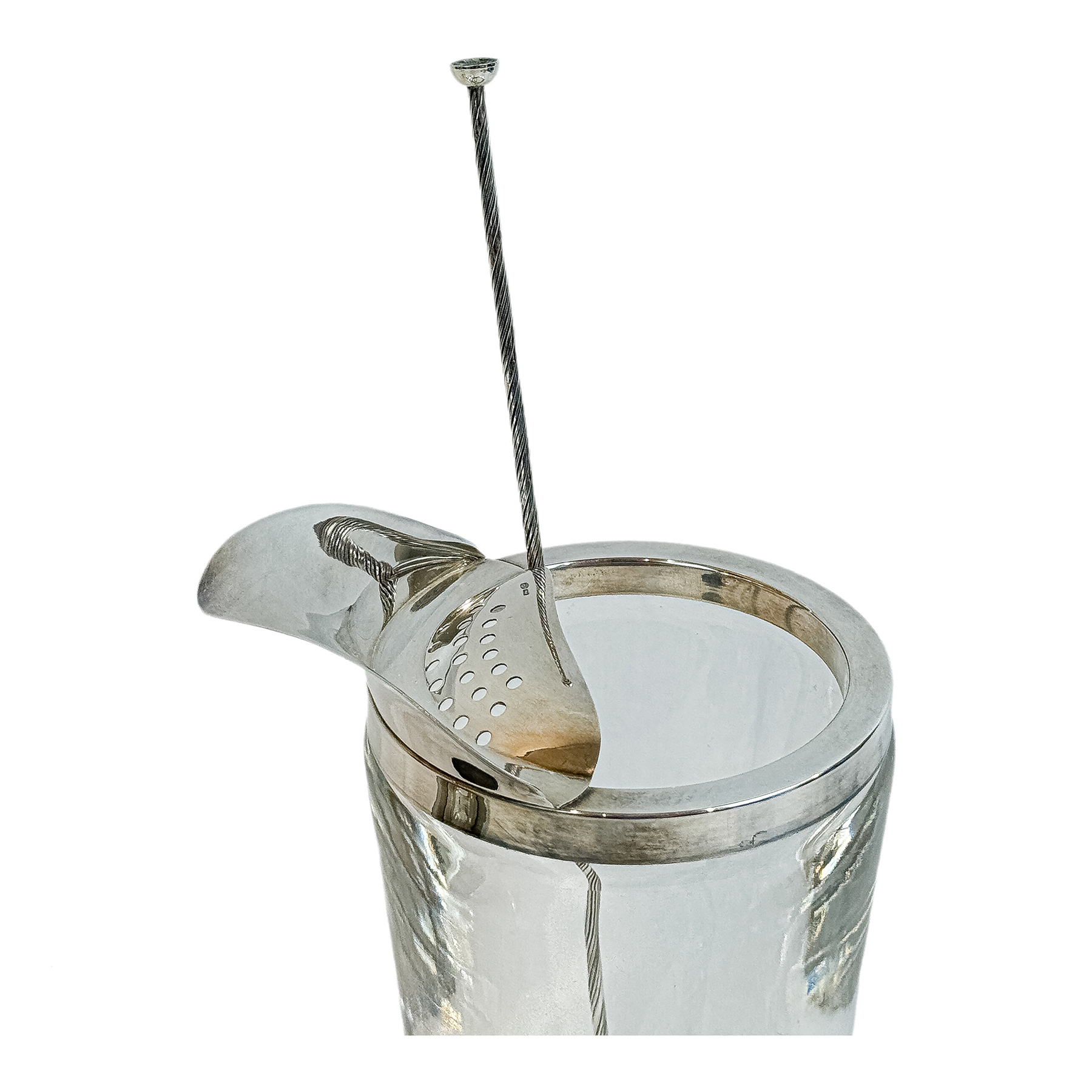 COCTELERA Y DECANTADOR DE VINO DEL ÚLTIMO CUARTO DEL S.XX