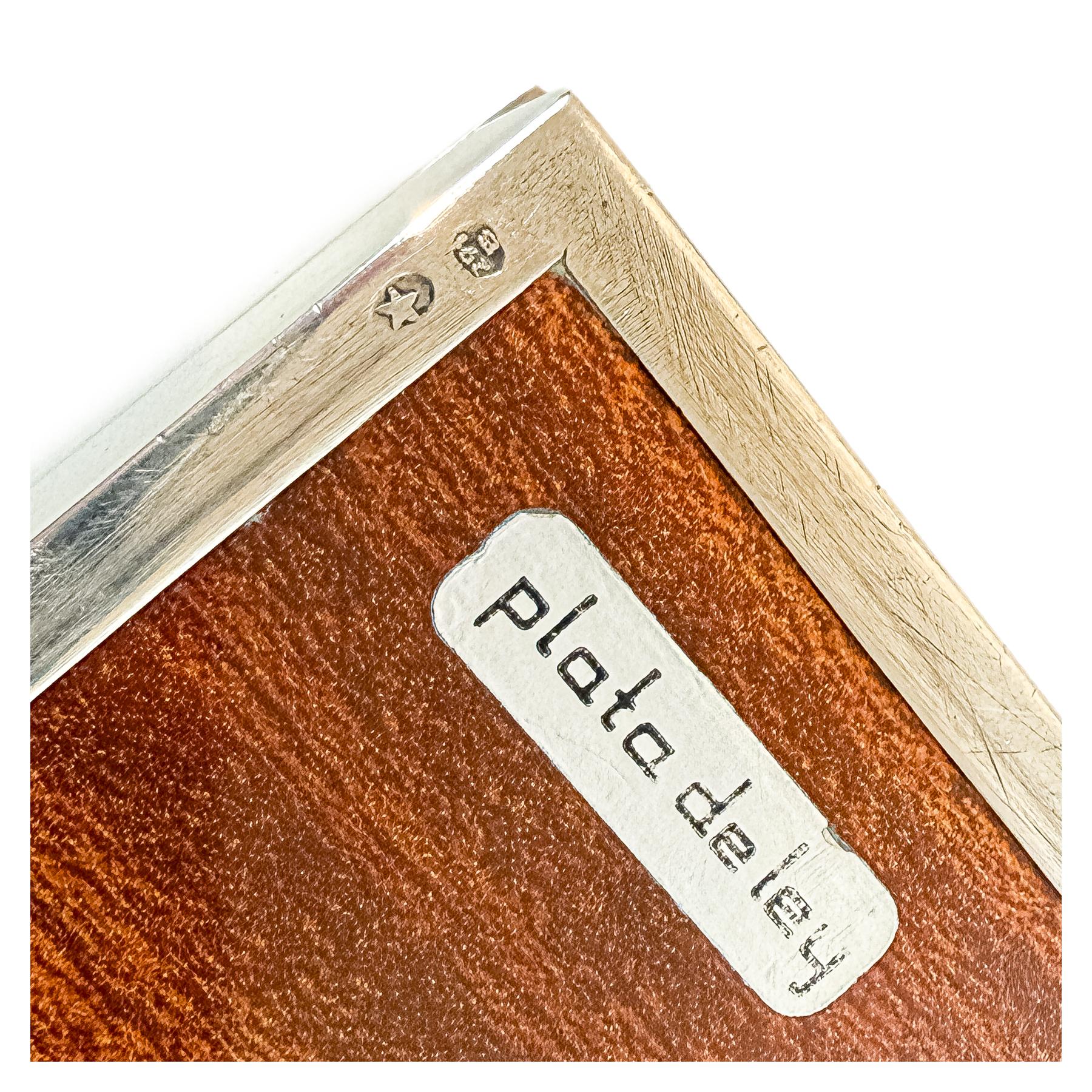 CAJA CIGARRERA EN PLATA DEL ÚLTIMO CUARTO DEL S.XX