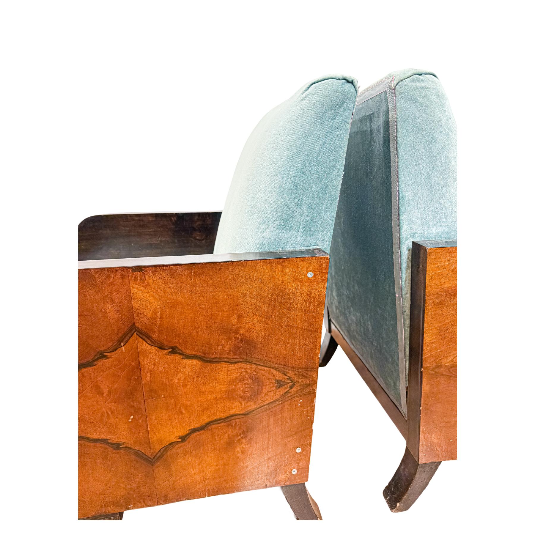 PAREJA DE BUTACAS ART DECO DE LOS AÑOS 30