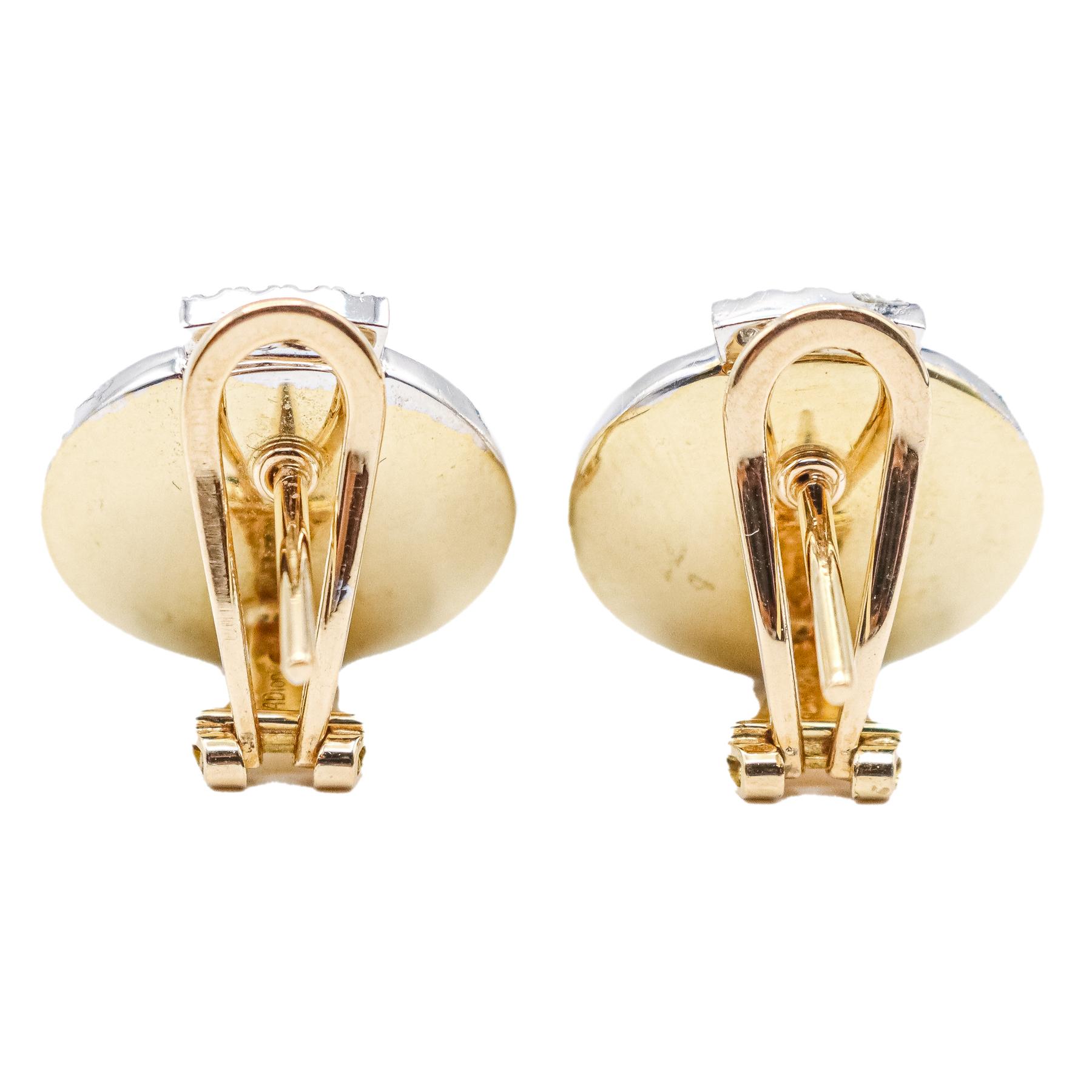 PENDIENTES CON PERLAS MABÉ Y BRILLANTES