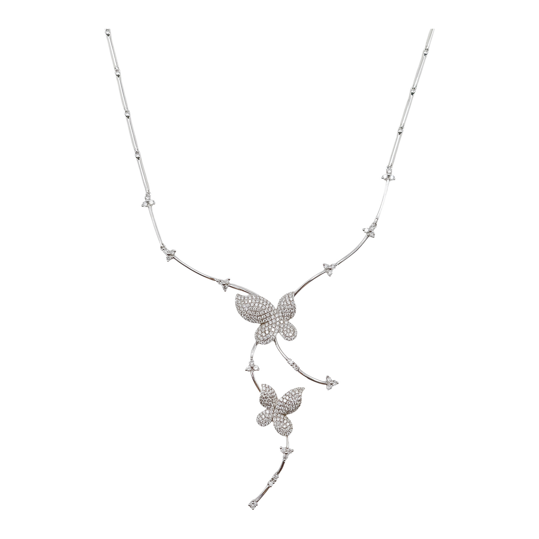 GARGANTILLA MARIPOSAS CON BRILLANTES