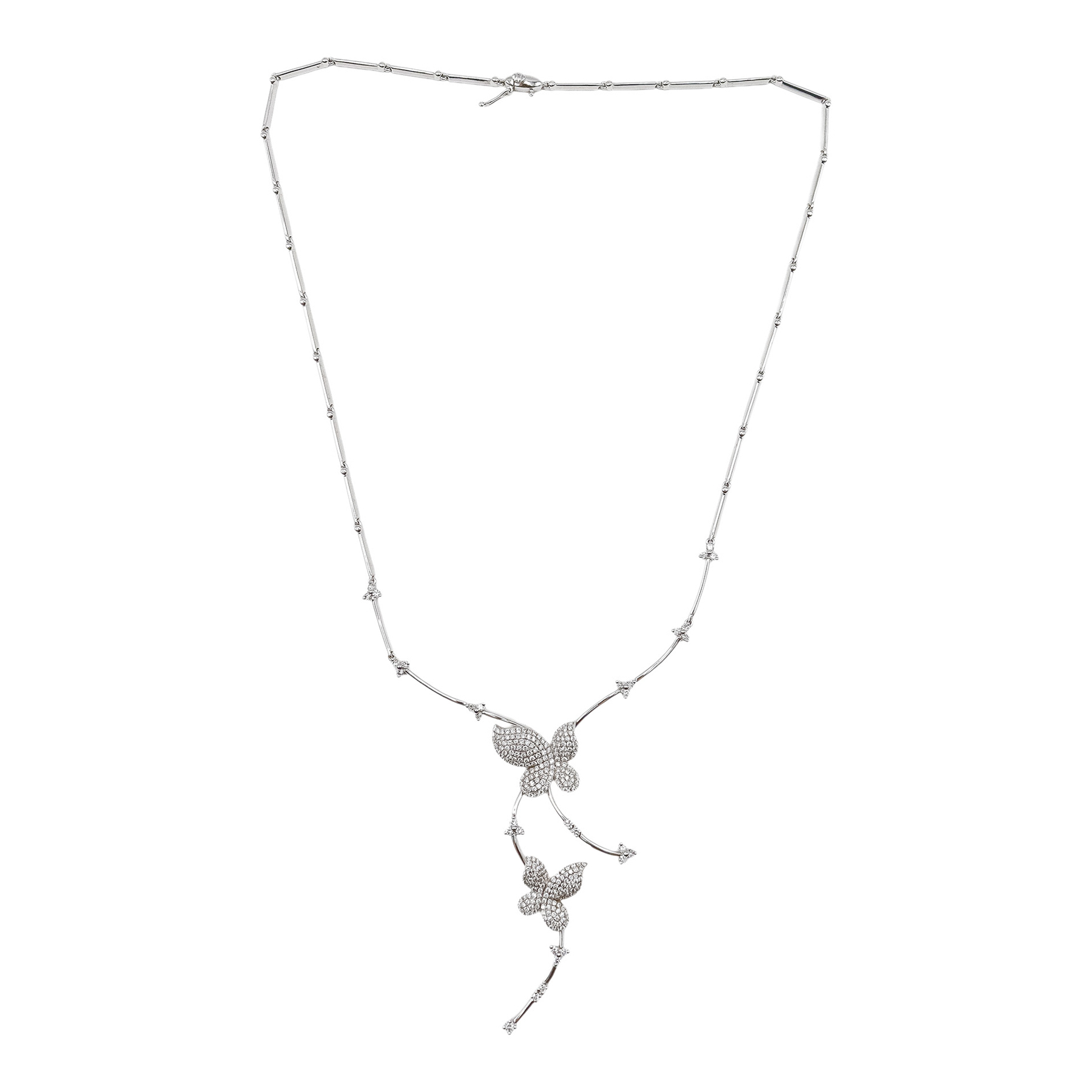 GARGANTILLA MARIPOSAS CON BRILLANTES