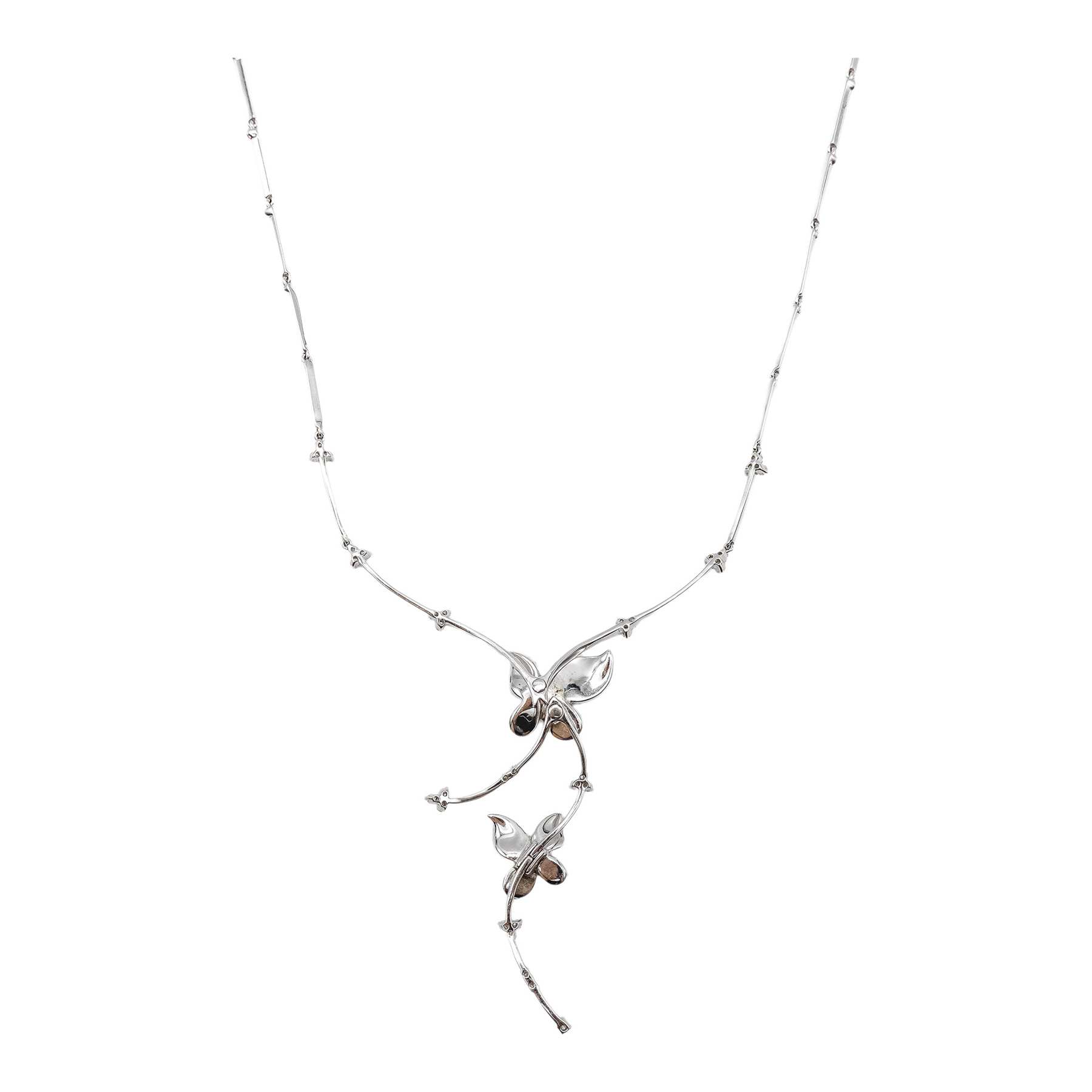 GARGANTILLA MARIPOSAS CON BRILLANTES