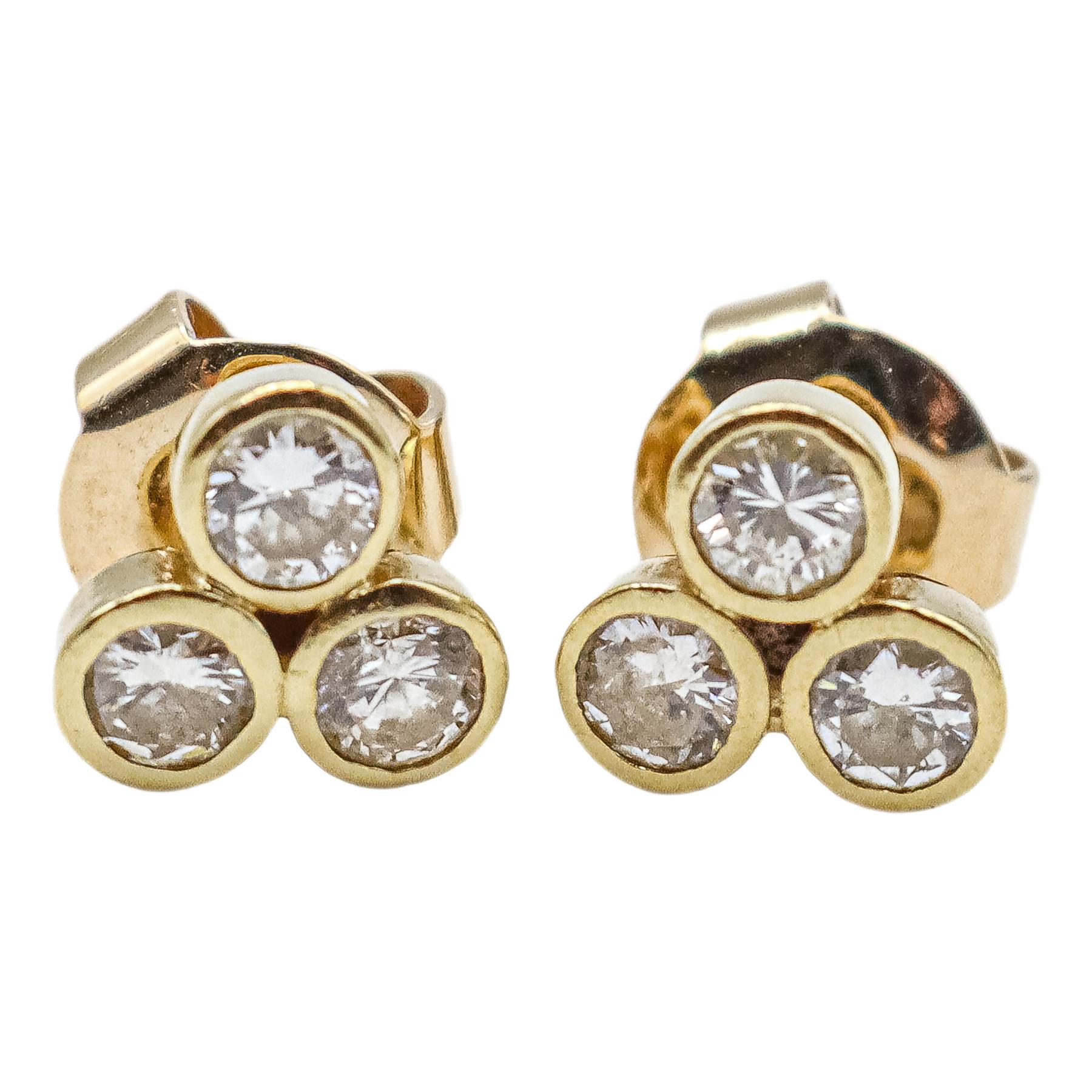 PENDIENTES CON BRILLANTES
