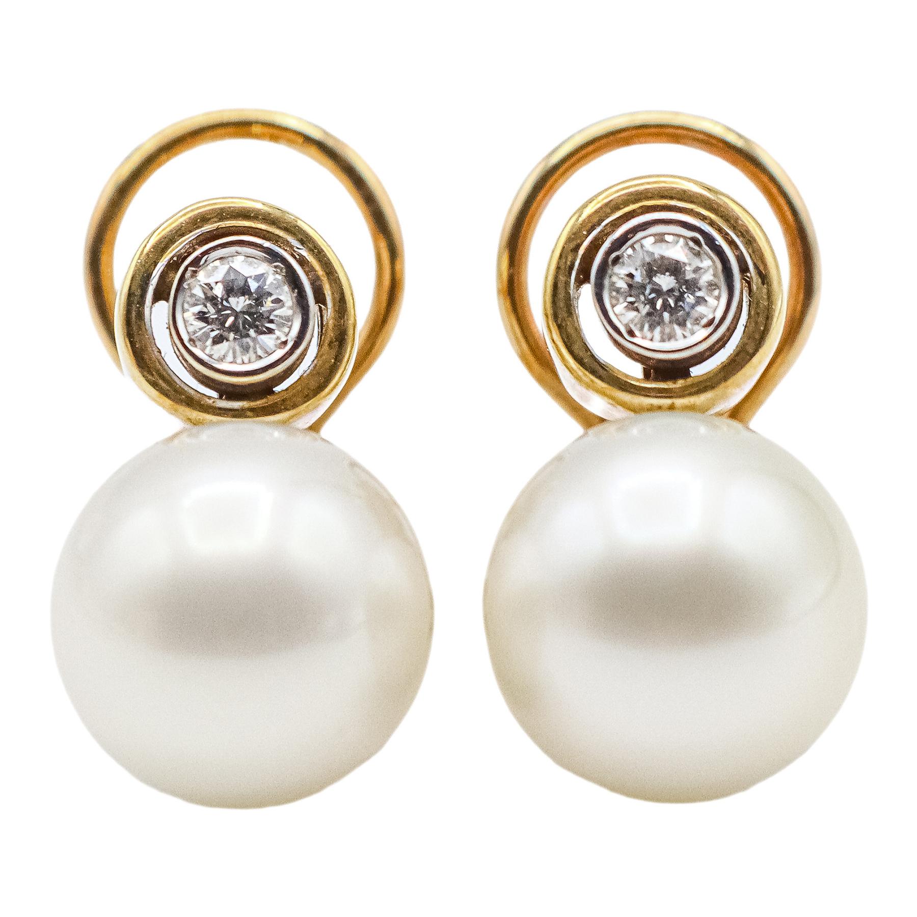 PENDIENTES TU Y YO CON PERLAS AUSTRALIANAS