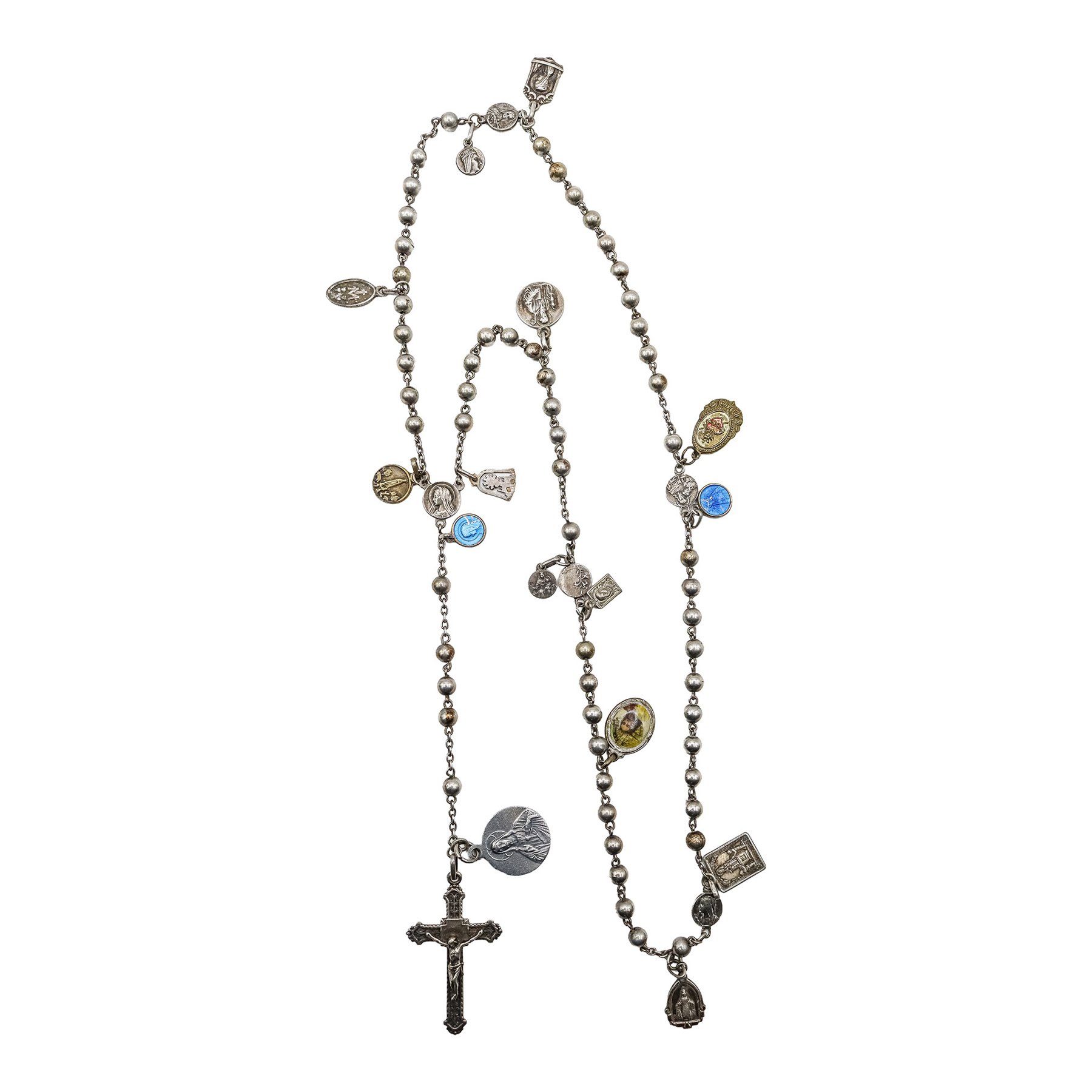 ROSARIO CON MEDALLAS DEVOCIONALES