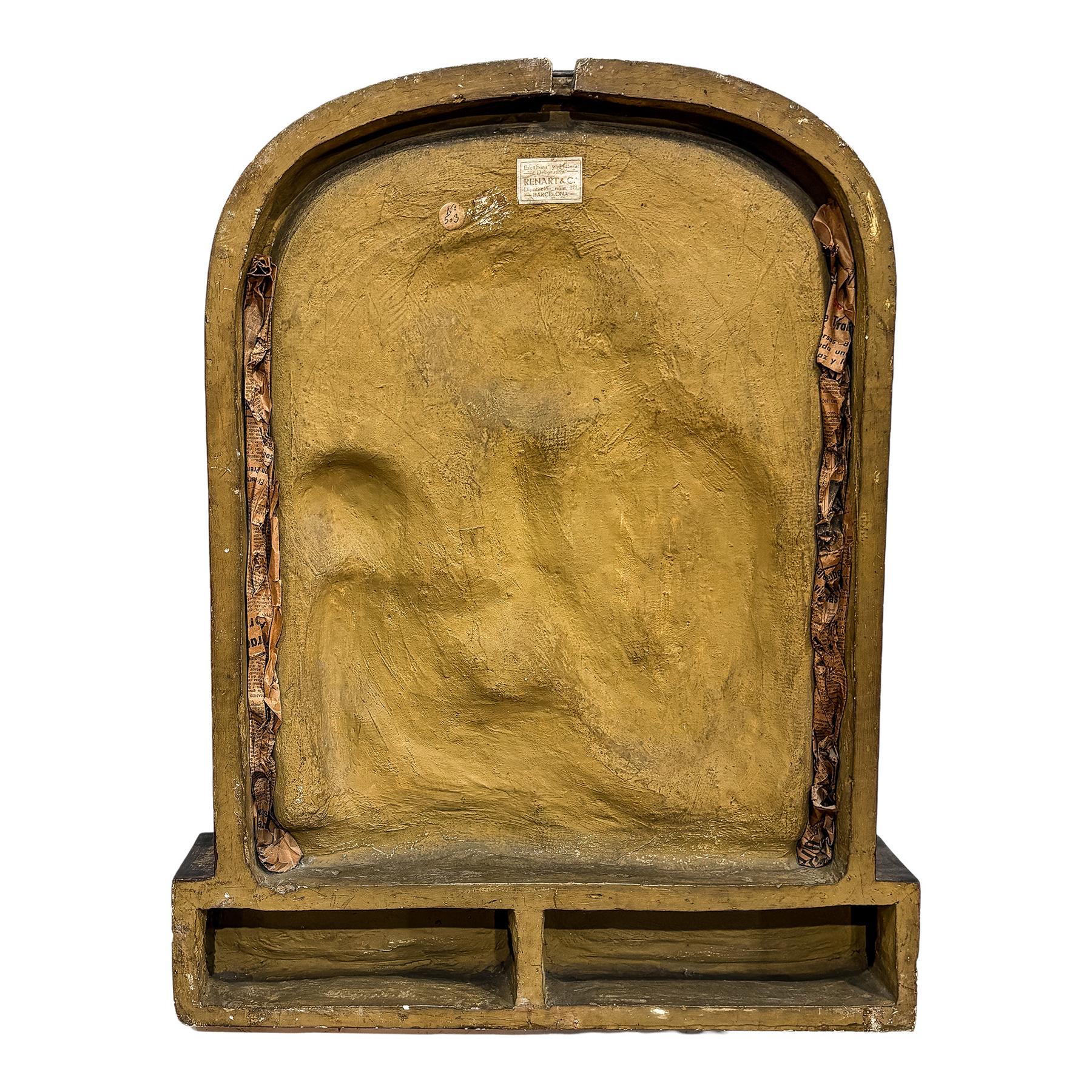 RELIEVE EN ESTUCO POLICROMADO DE LOS AÑOS 60