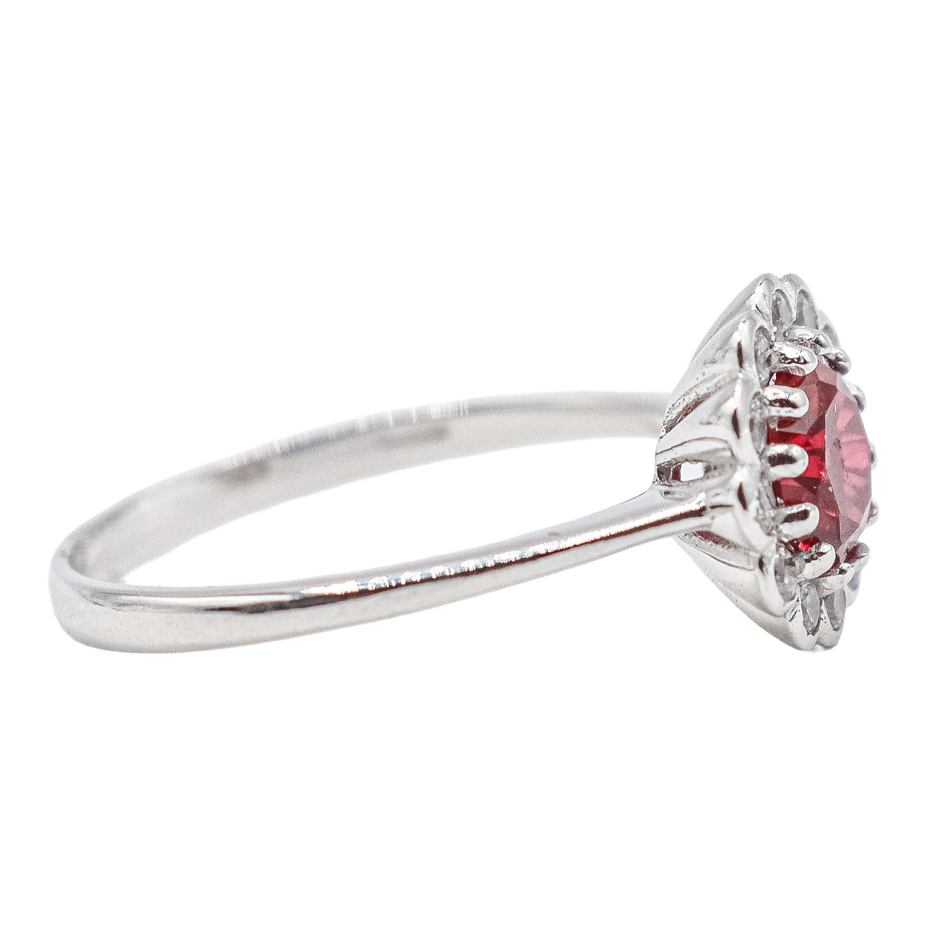 ANILLO ROSETÓN CON RUBÍ