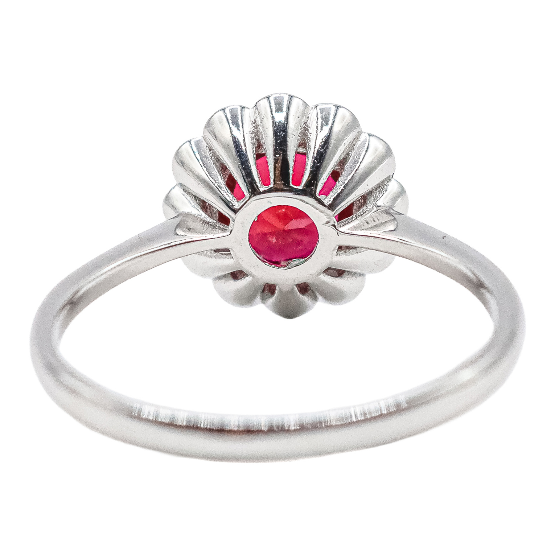 ANILLO ROSETÓN CON RUBÍ