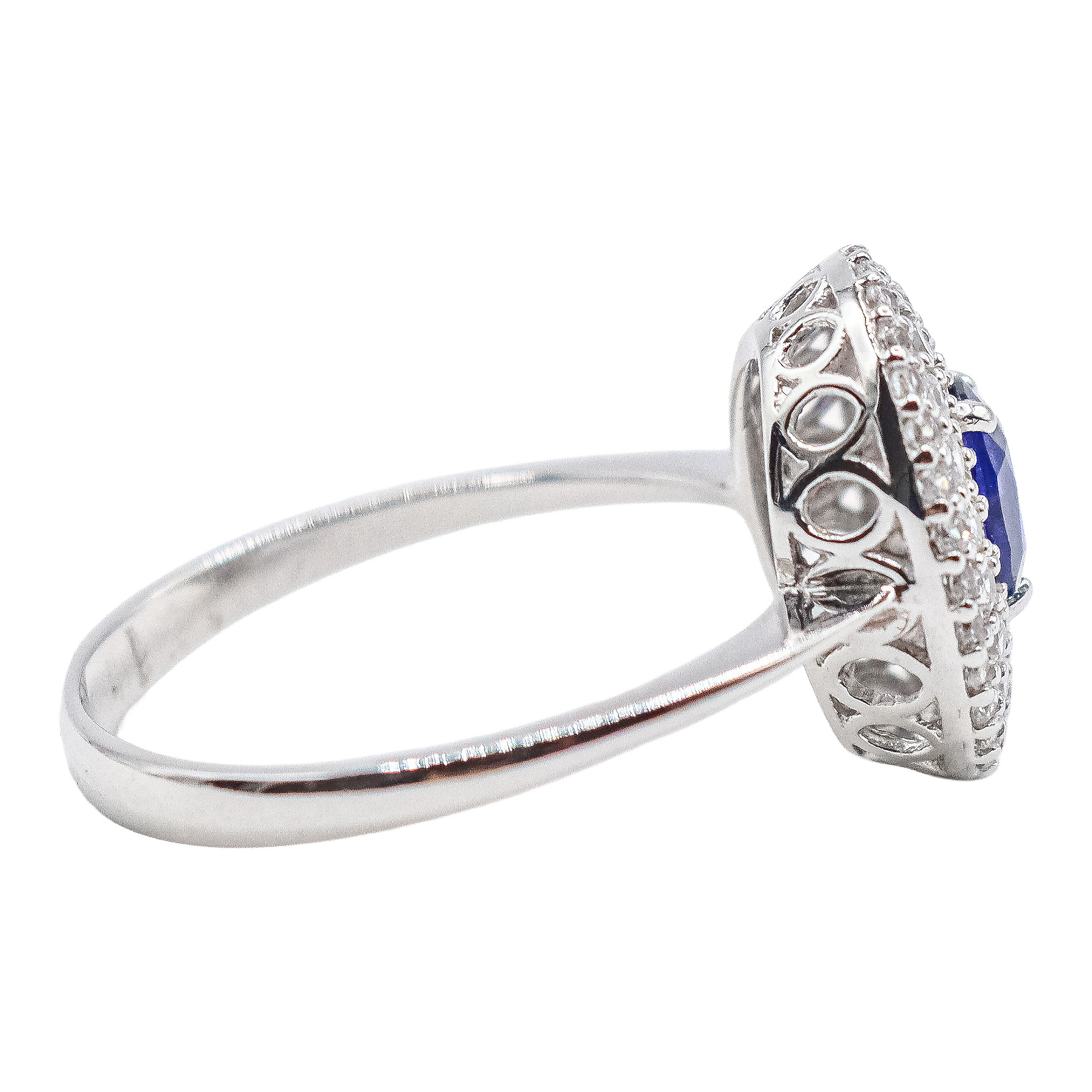 ANILLO ROSETÓN CON ZAFIRO