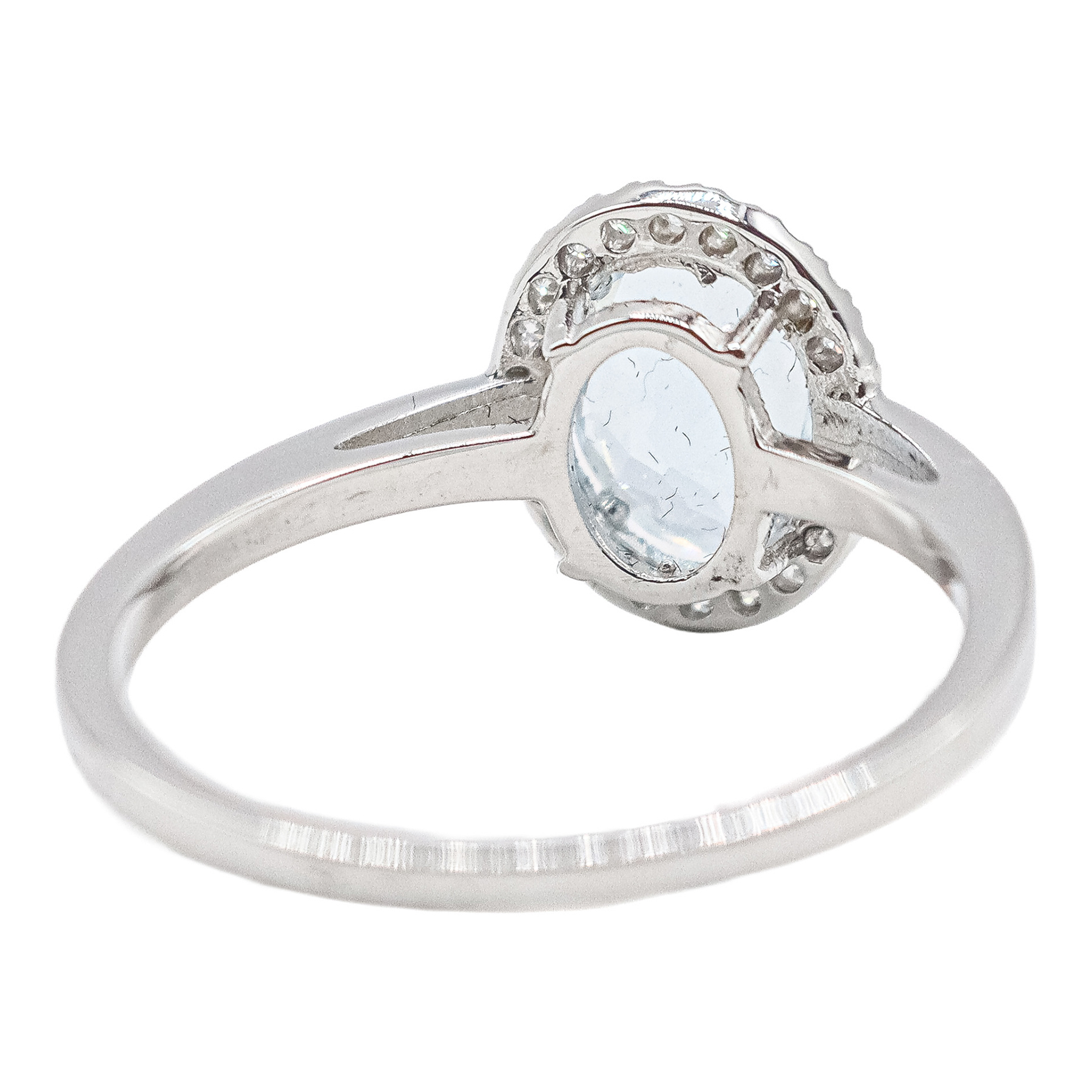 ANILLO ROSETÓN CON AGUAMARINA