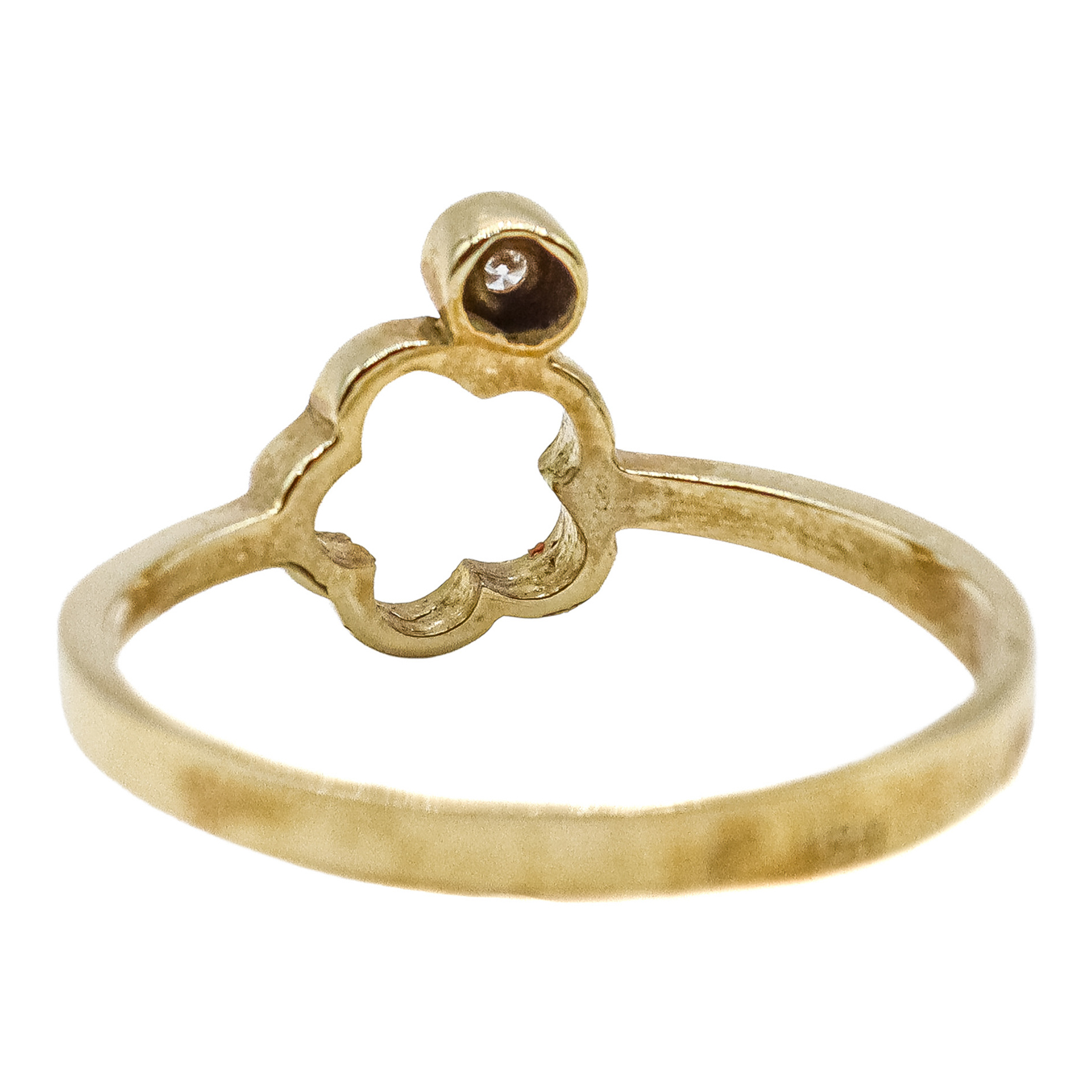 ANILLO FLOR CON BRILLANTE