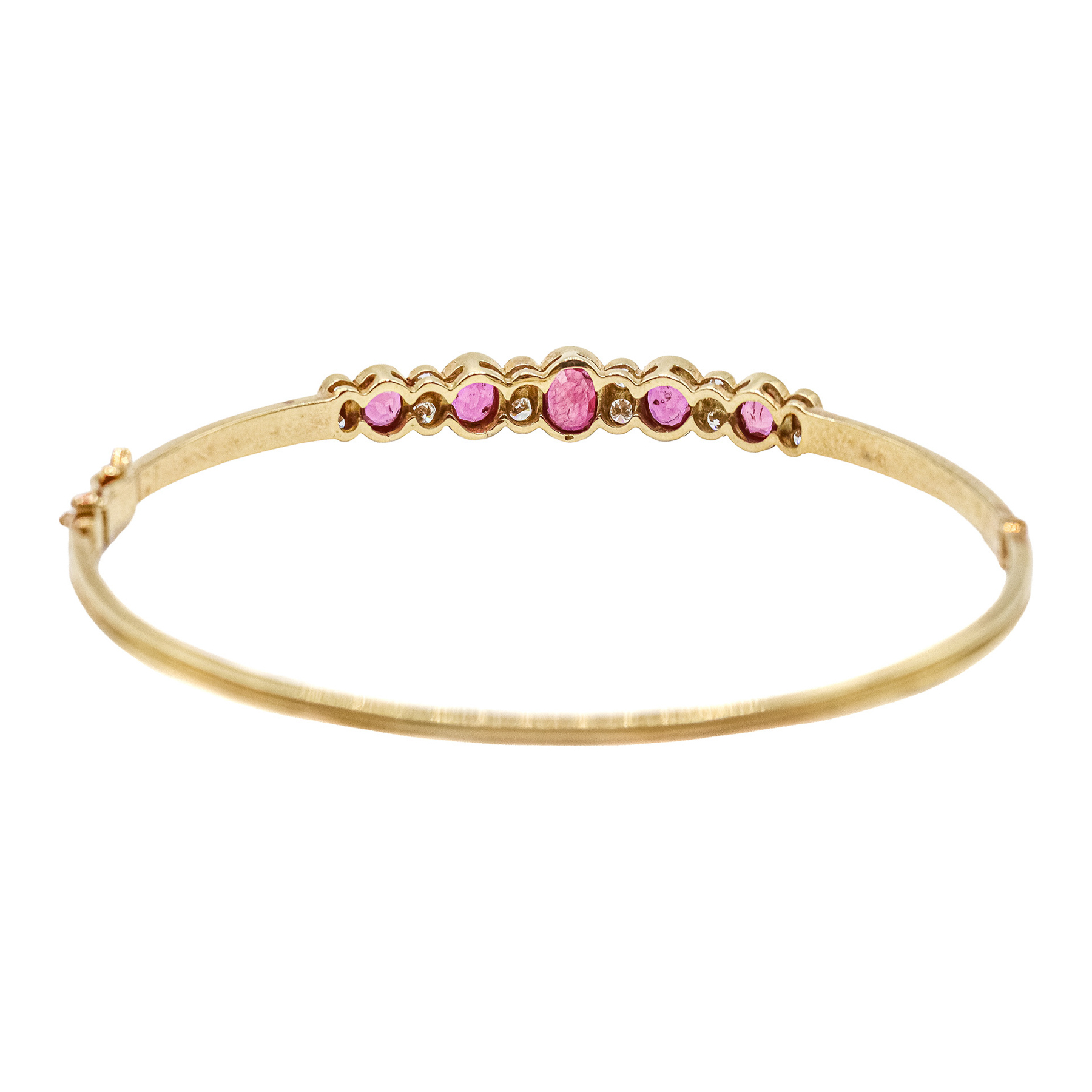 PULSERA ESCLAVA CON RUBÍES Y BRILLANTES
