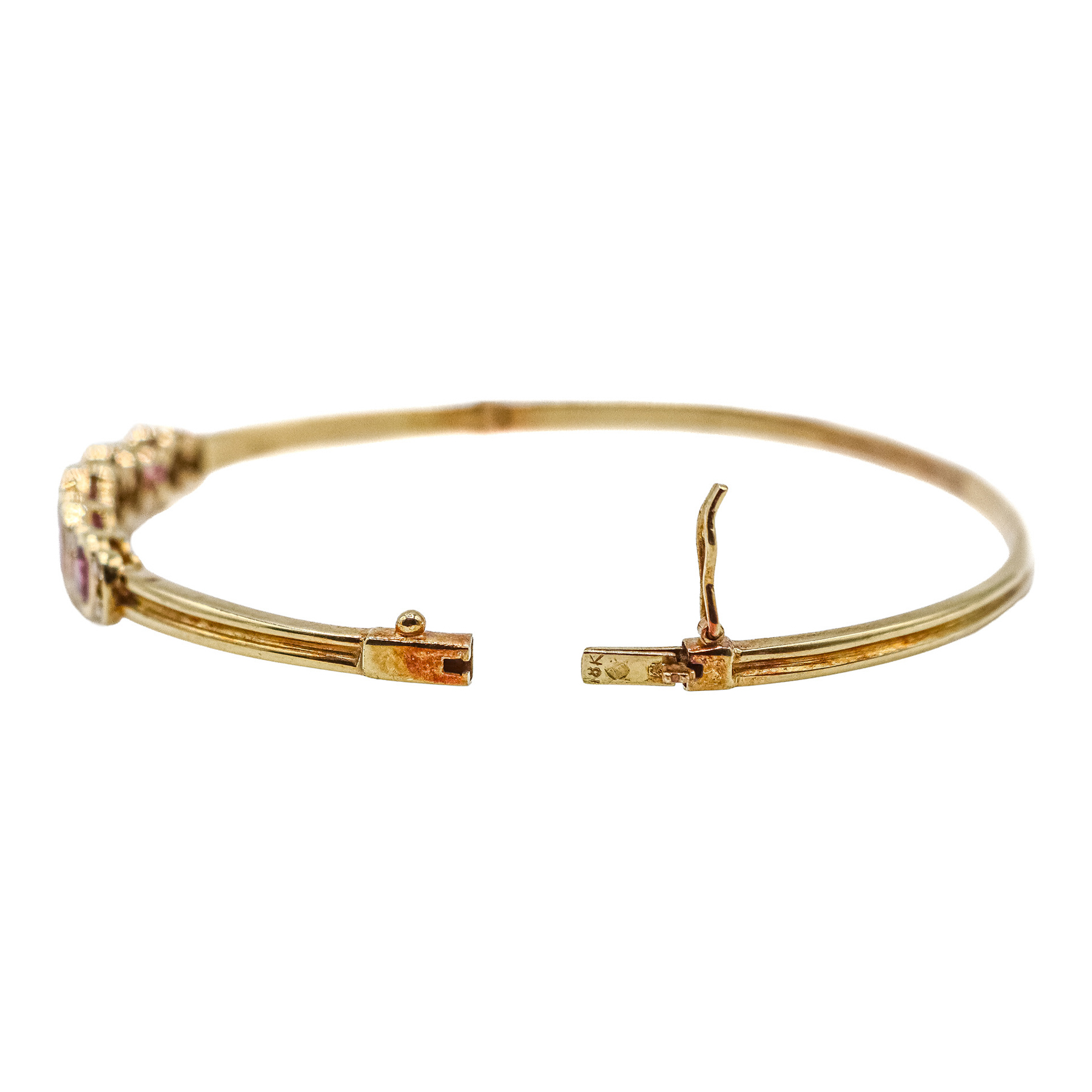 PULSERA ESCLAVA CON RUBÍES Y BRILLANTES