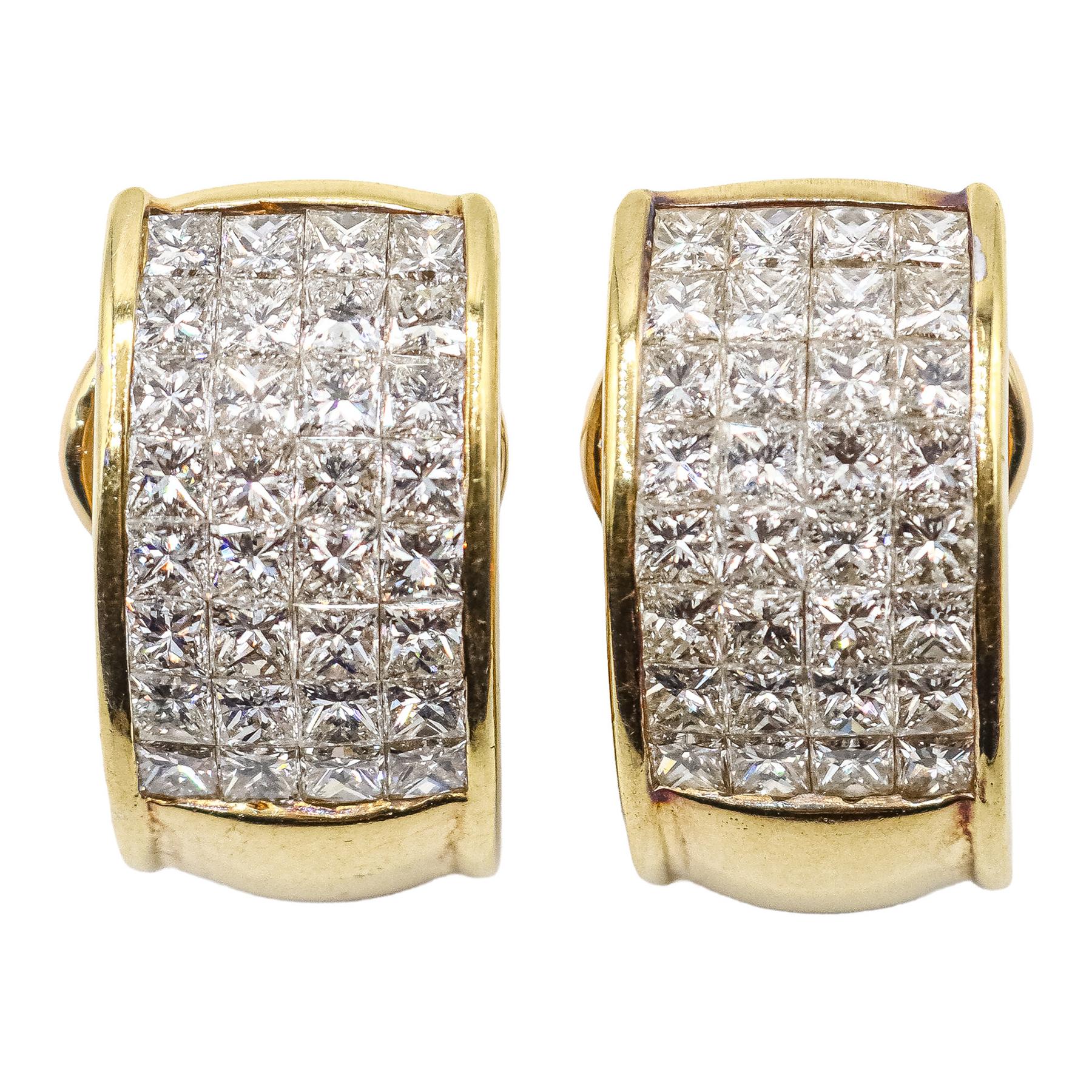 PENDIENTES CON DIAMANTES TALLA PRINCESA