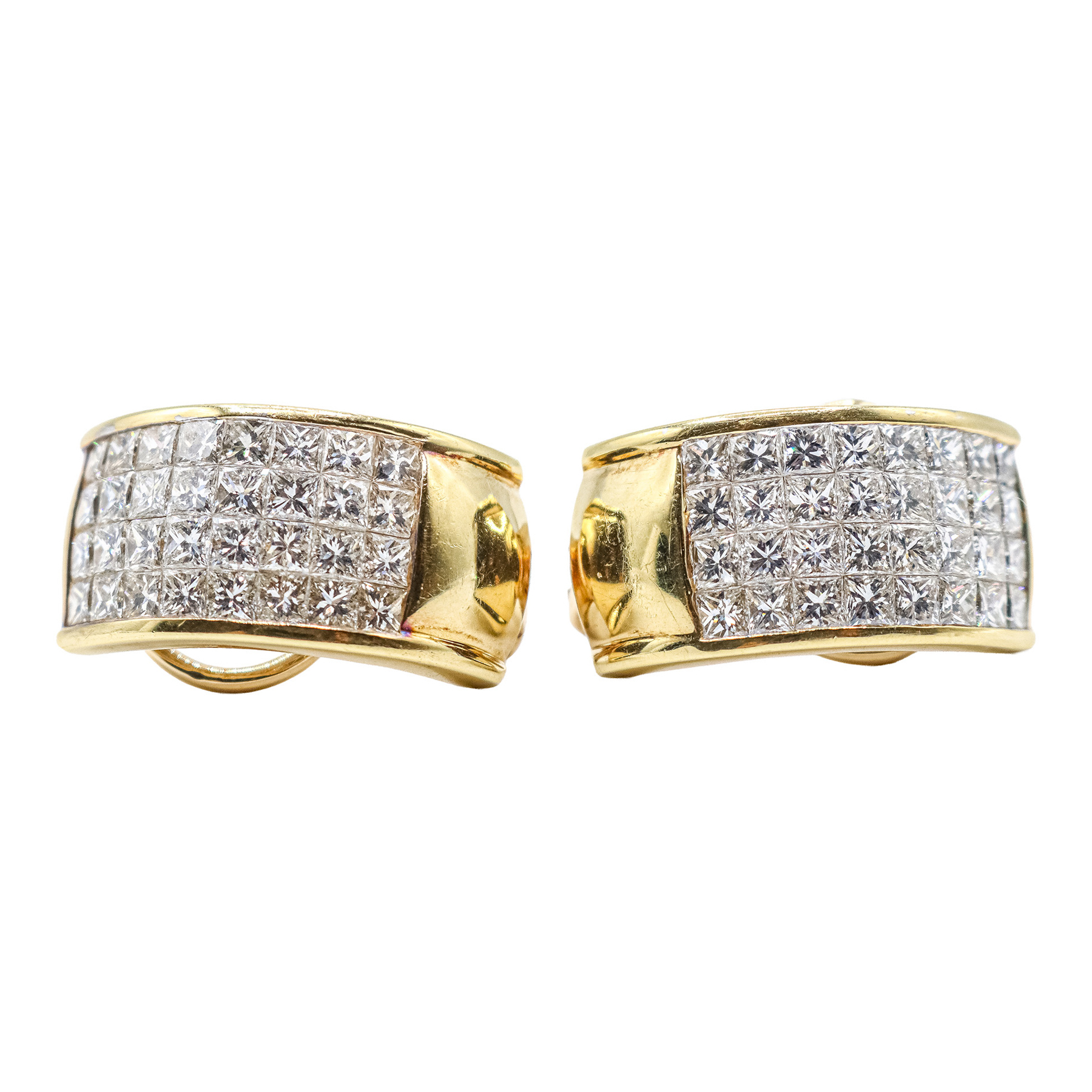 PENDIENTES CON DIAMANTES TALLA PRINCESA