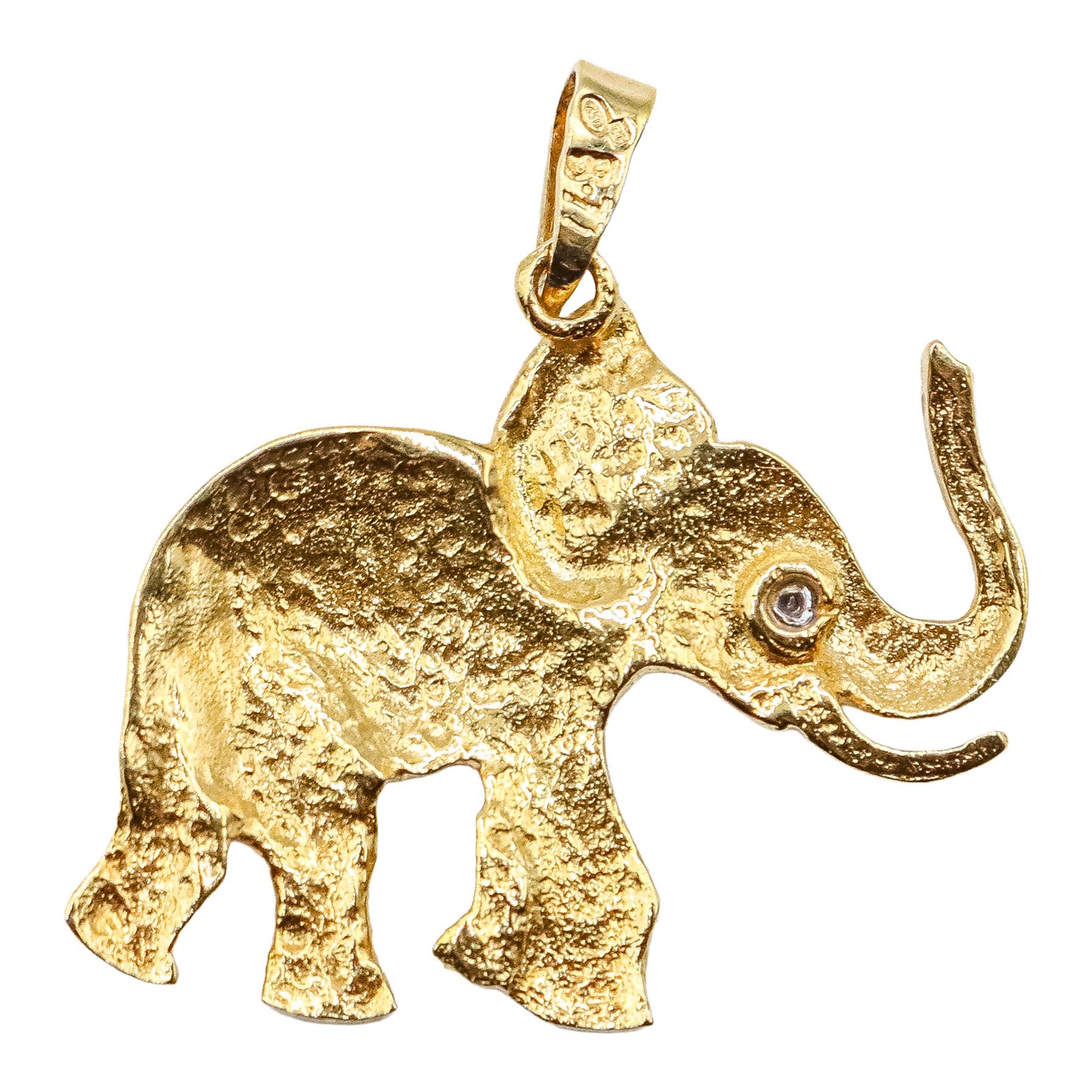COLGANTE ELEFANTE CON BRILLANTE