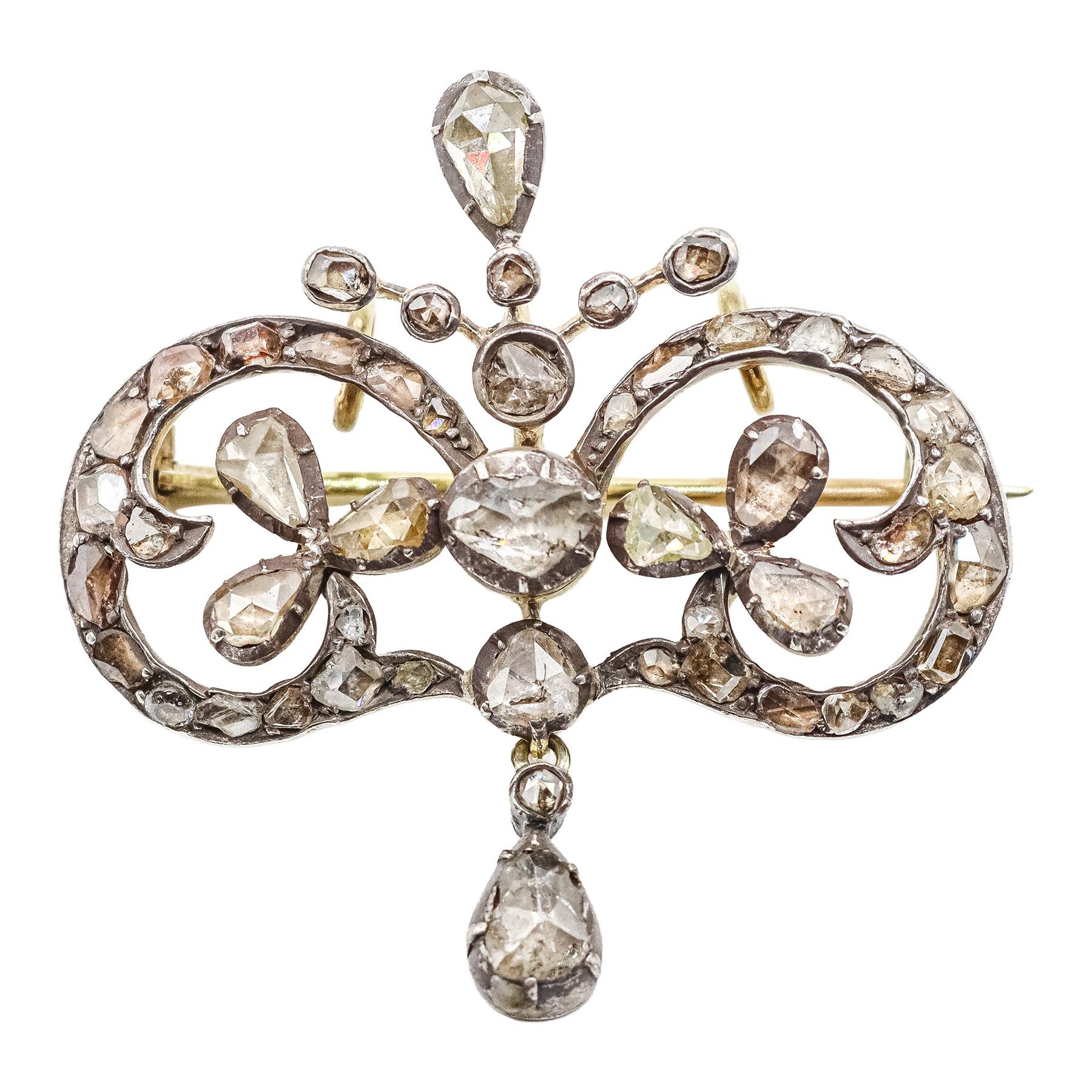 BROCHE COLGANTE DE FINALES DEL S.XIX