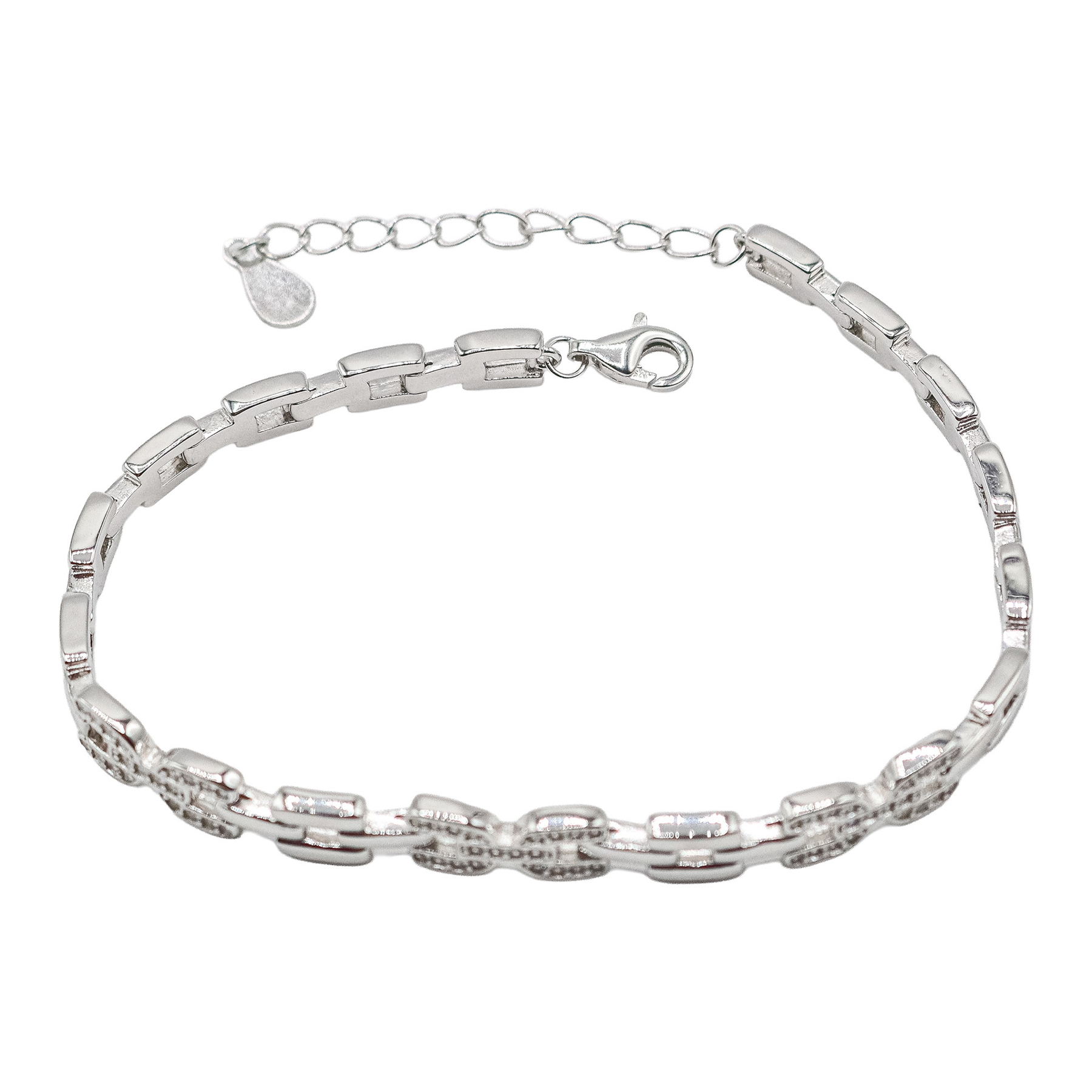 PULSERA DE PLATA CON CIRCONITAS