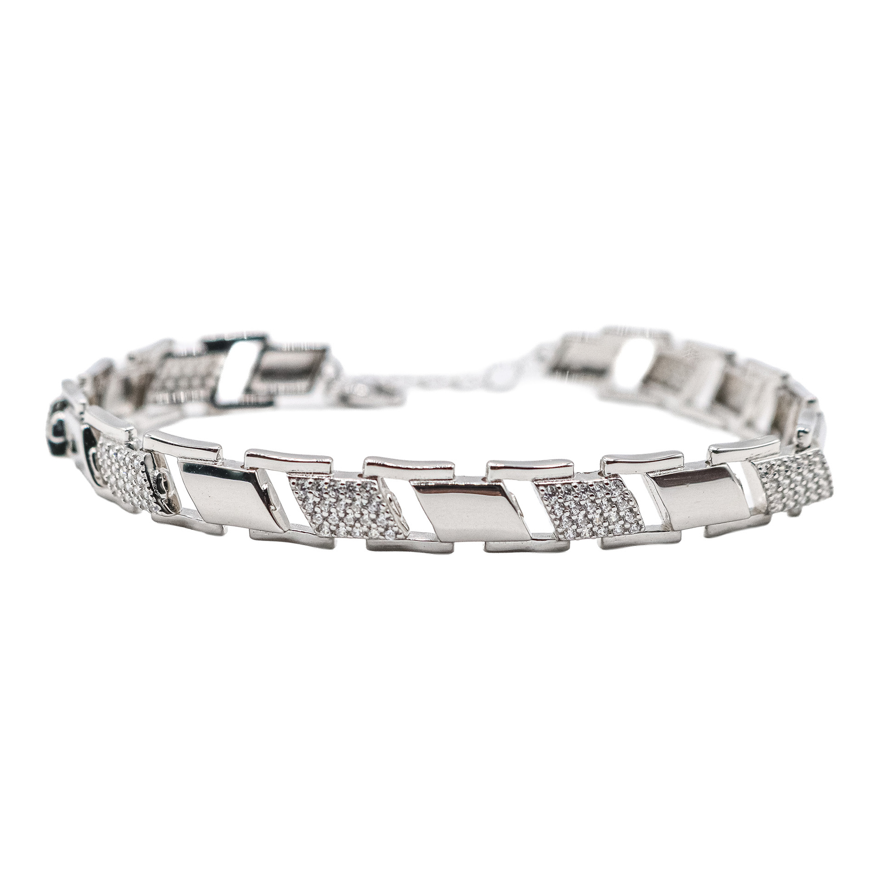 PULSERA DE PLATA CON CIRCONITAS